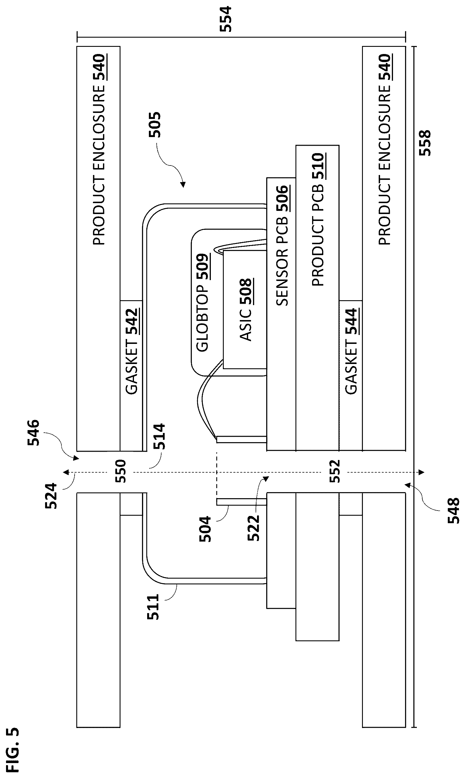 Patent US12610180 Figure 5 – MEMS microphone with multiple sound ports