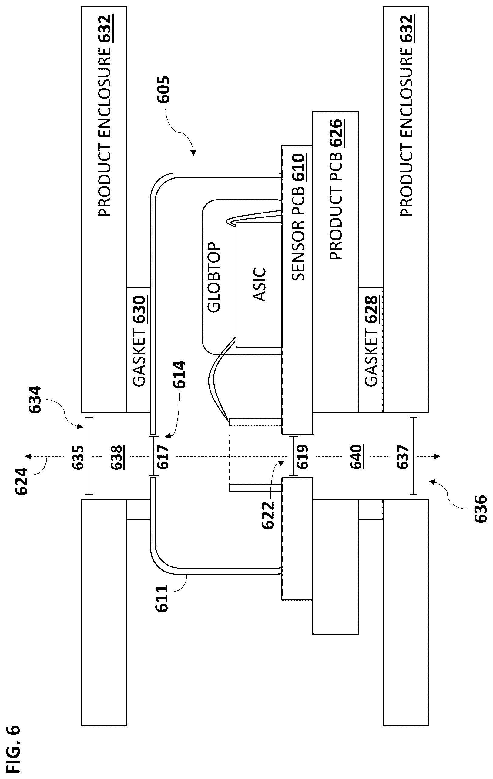 Patent US12610180 Figure 6 – MEMS microphone with multiple sound ports