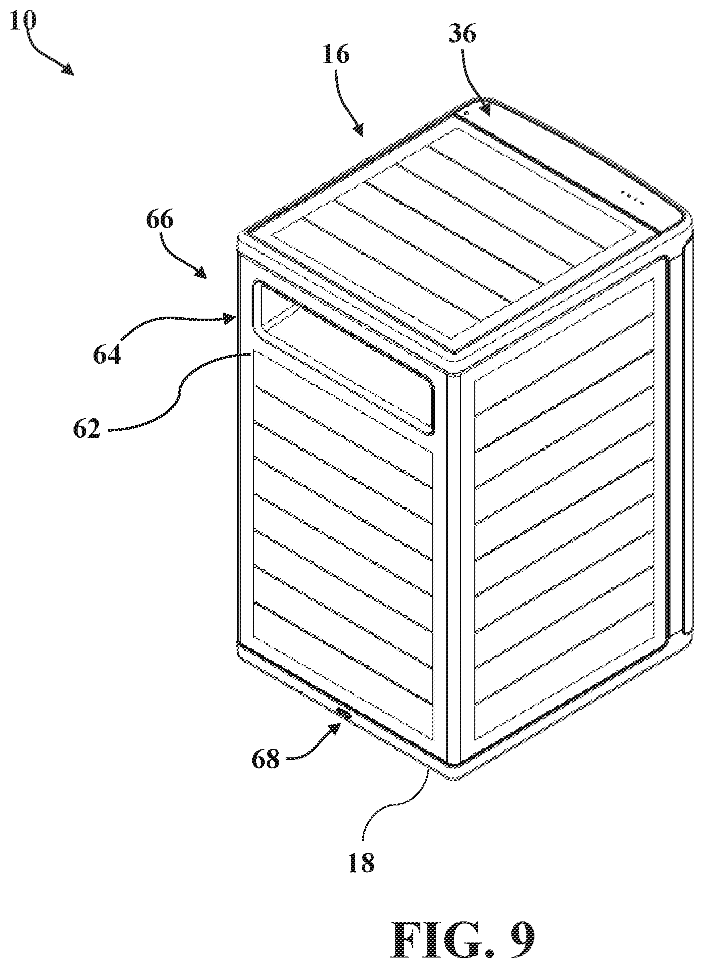 Patent US12610183 Figure 9 – Outdoor speaker system