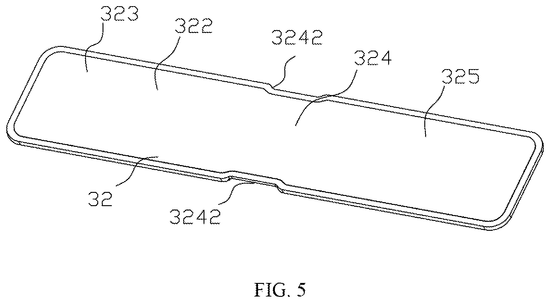Patent US12610192 Figure 5 – Pole plate and speaker