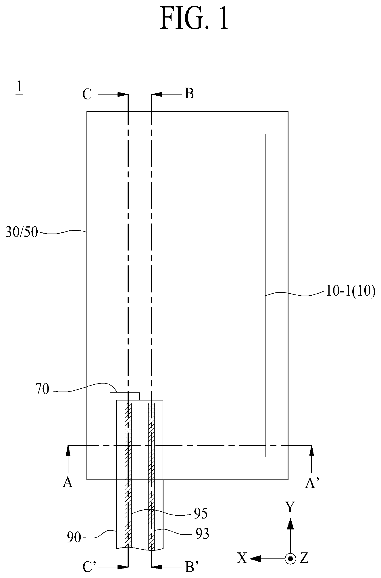 Patent US12610194 Figure 1 – Vibration apparatus and apparatus including the same