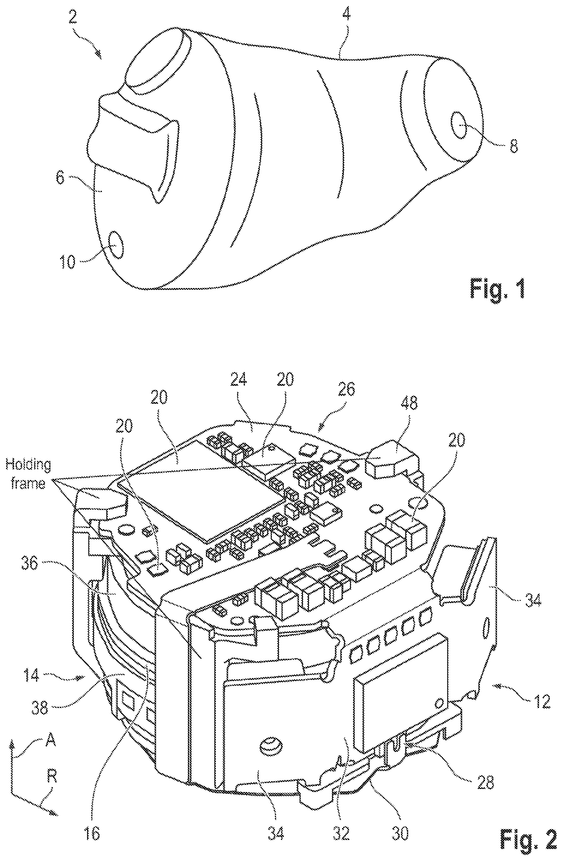 Patent US12610201 Figure 1 – Hearing device