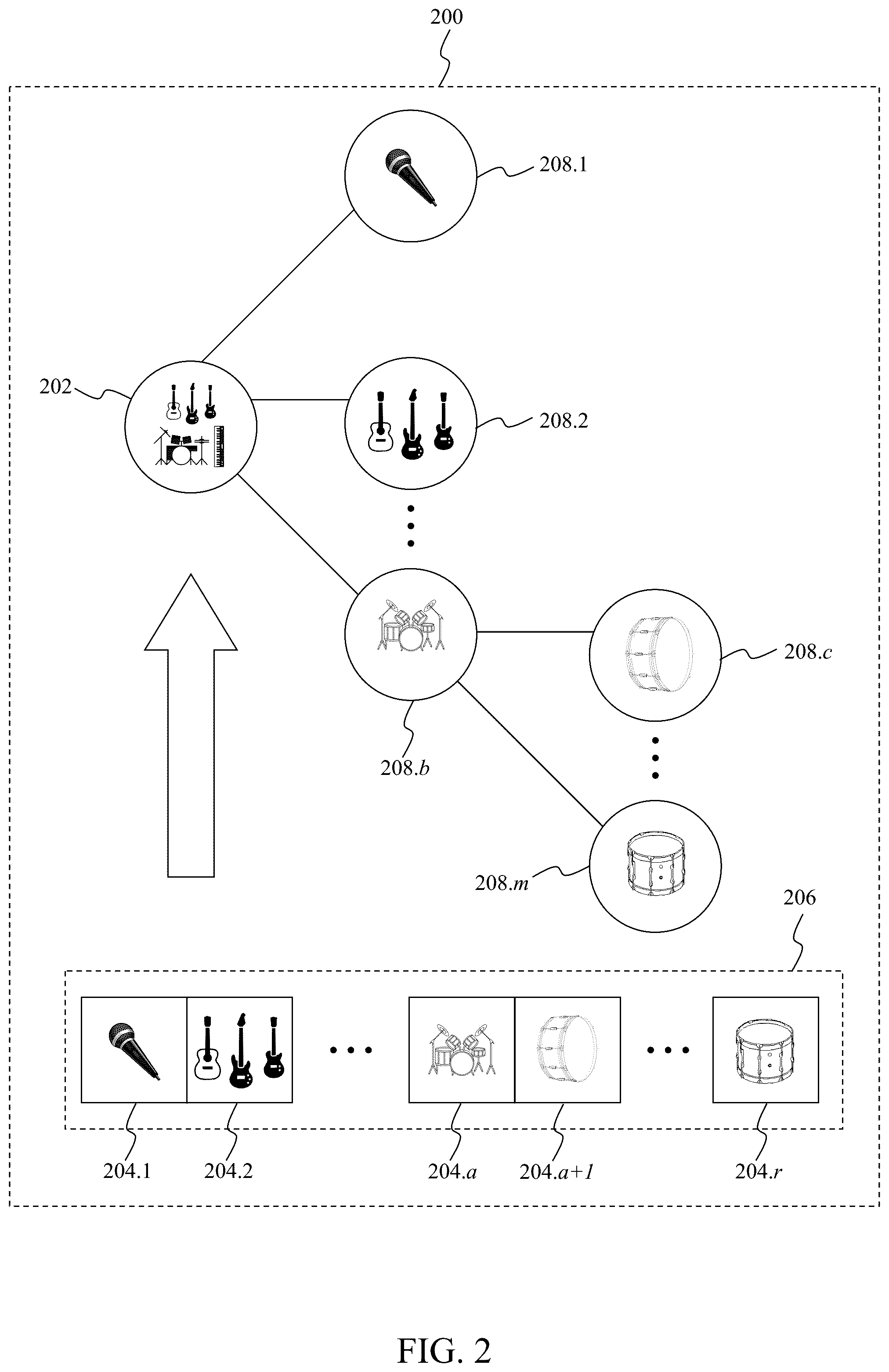 Patent US12610204 Figure 2 – De-mixing a composite audio program for playback within a venue