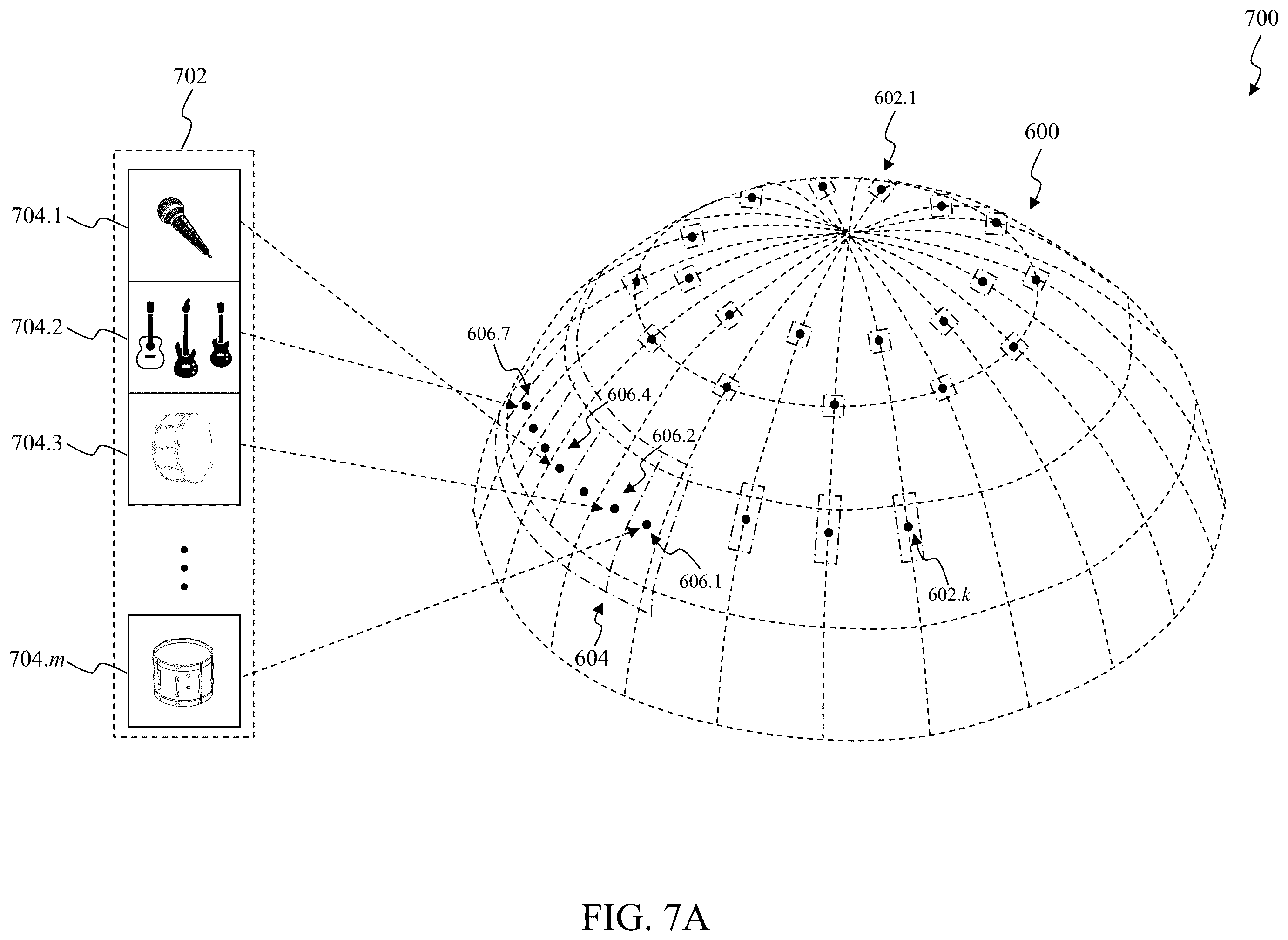Patent US12610204 Figure 7 – De-mixing a composite audio program for playback within a venue