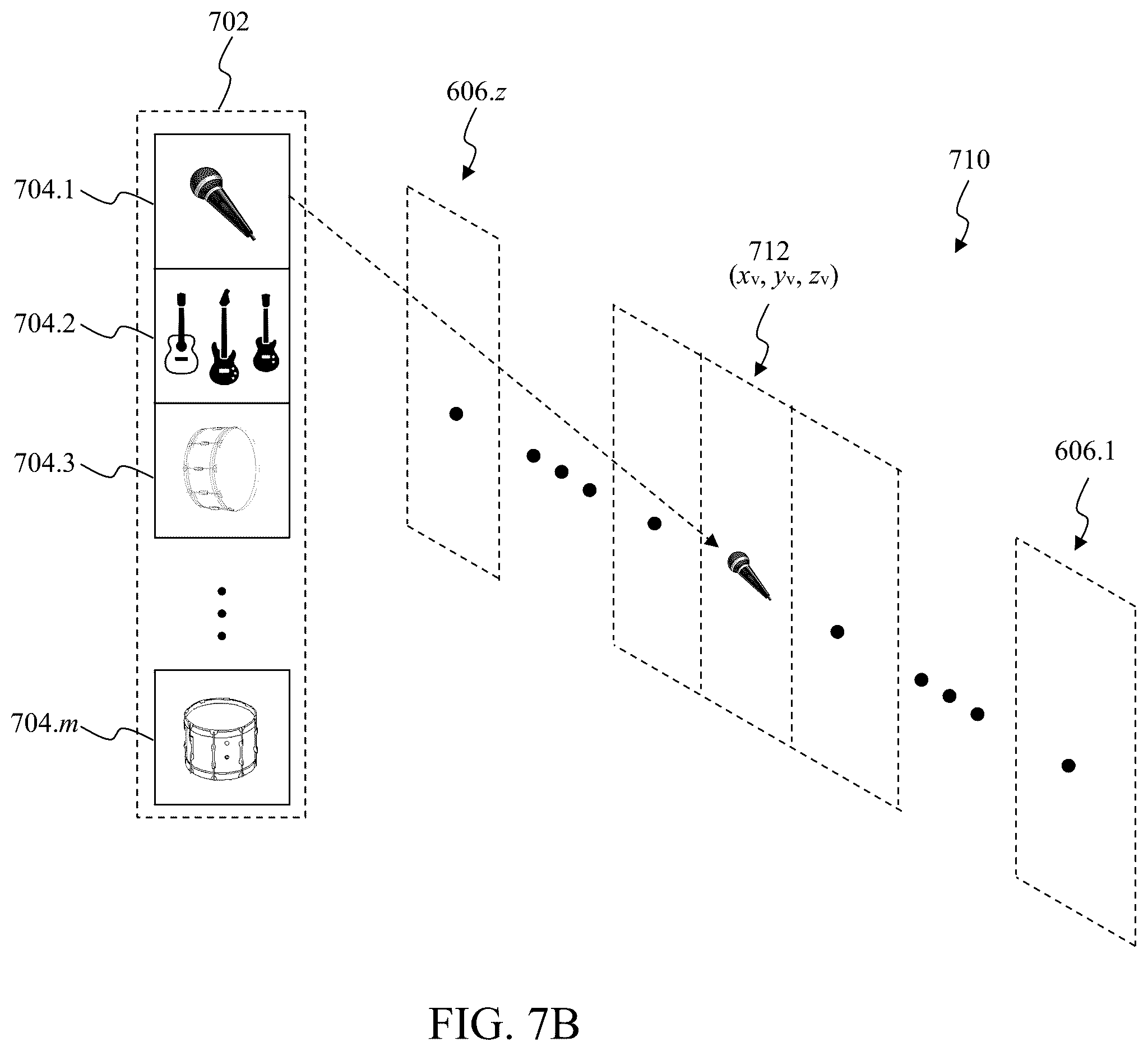 Patent US12610204 Figure 8 – De-mixing a composite audio program for playback within a venue