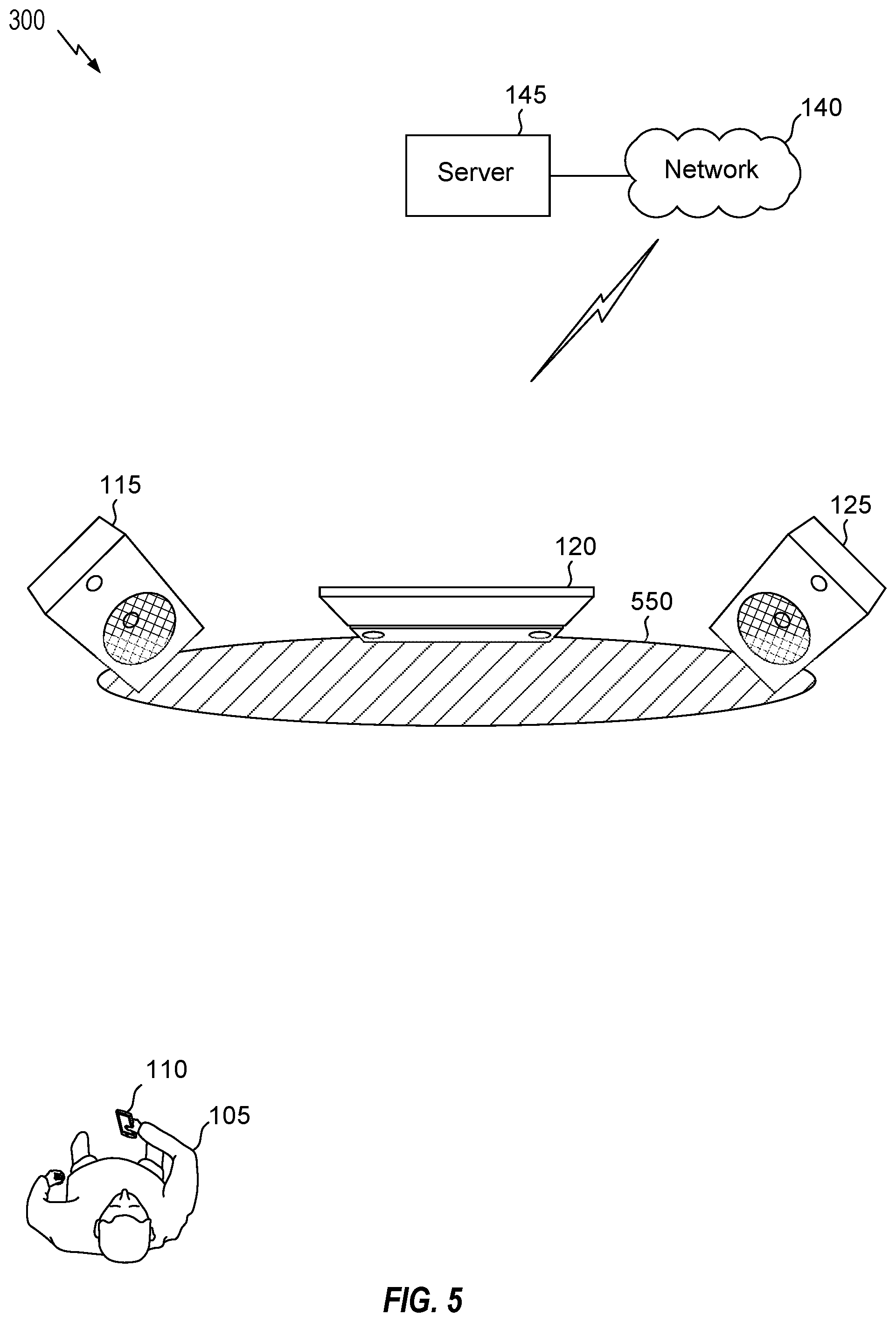 Patent US12610205 Figure 5 – Adaptive loudspeaker and listener positioning compensation