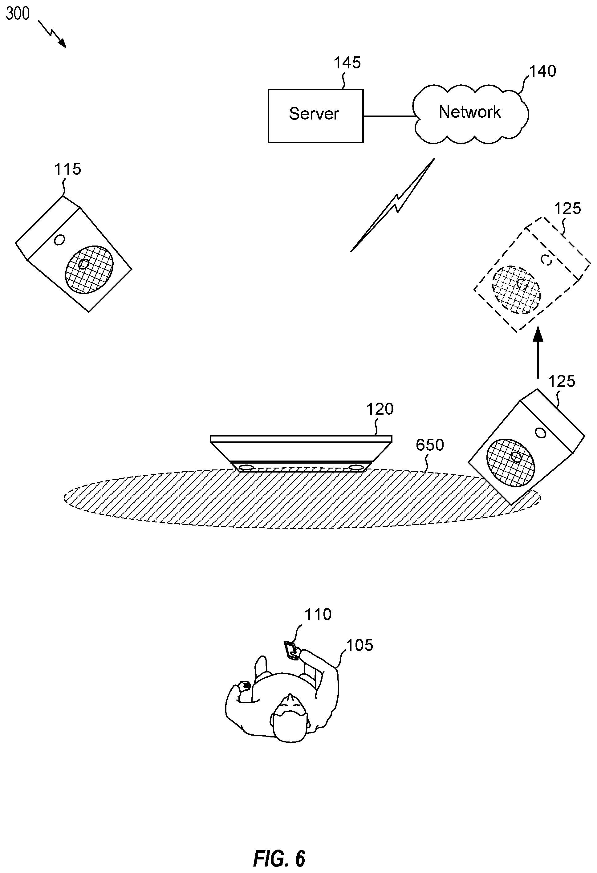 Patent US12610205 Figure 6 – Adaptive loudspeaker and listener positioning compensation