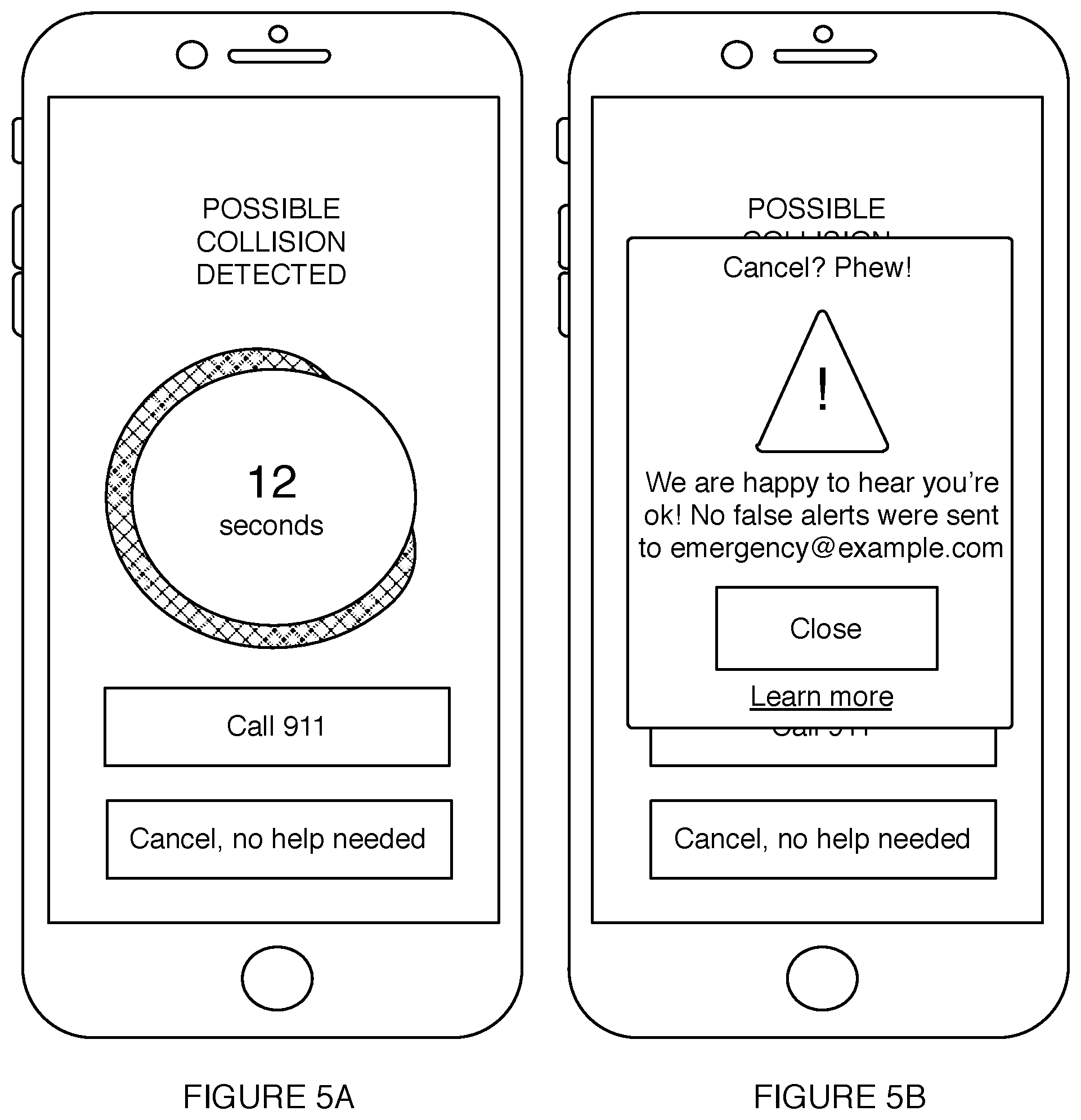 Patent US12610210 Figure 5 – Method for smartphone-based accident detection
