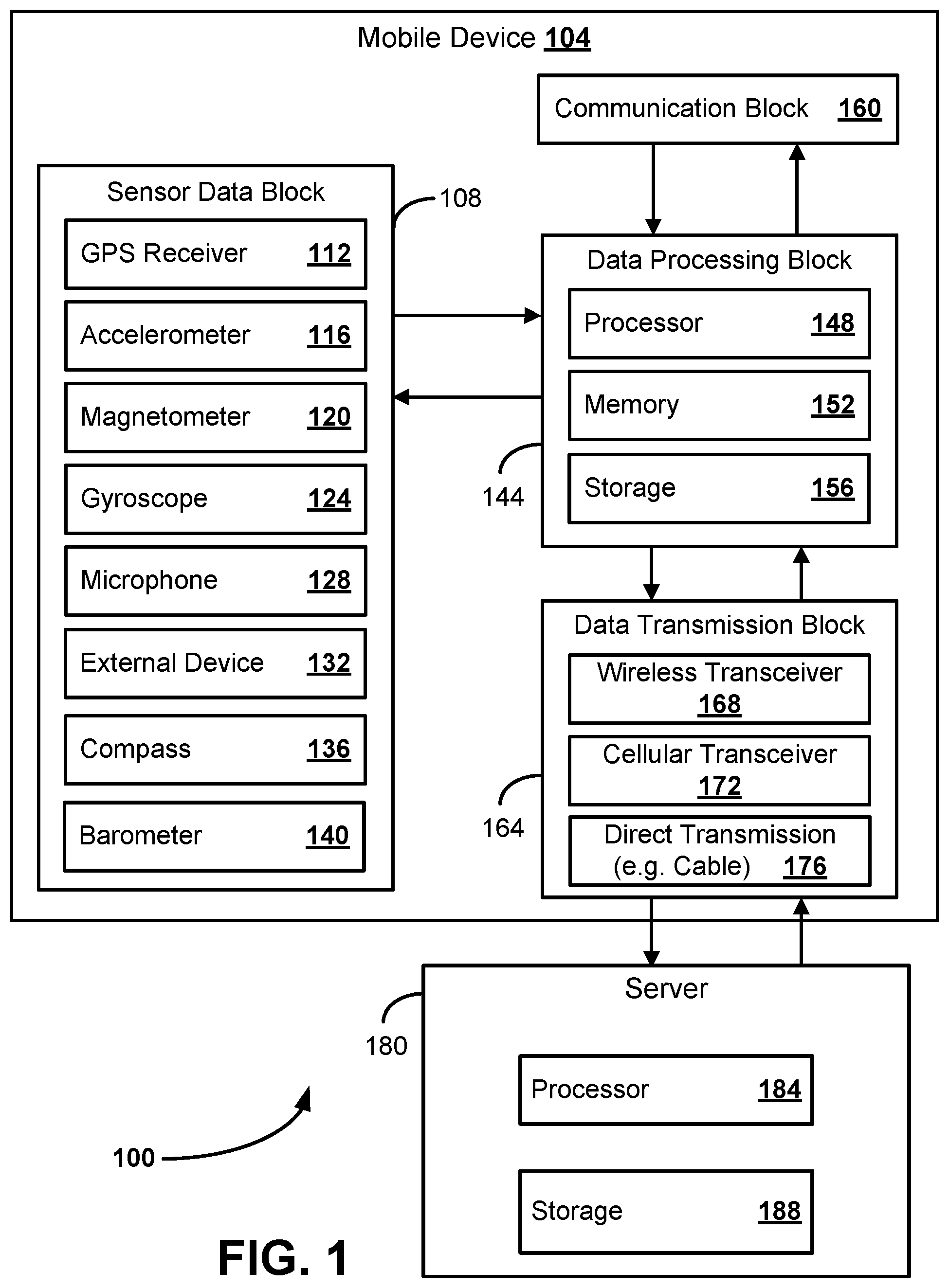 Patent US12610212 Figure 1 – Method and system for accessing historical sensor data without location services