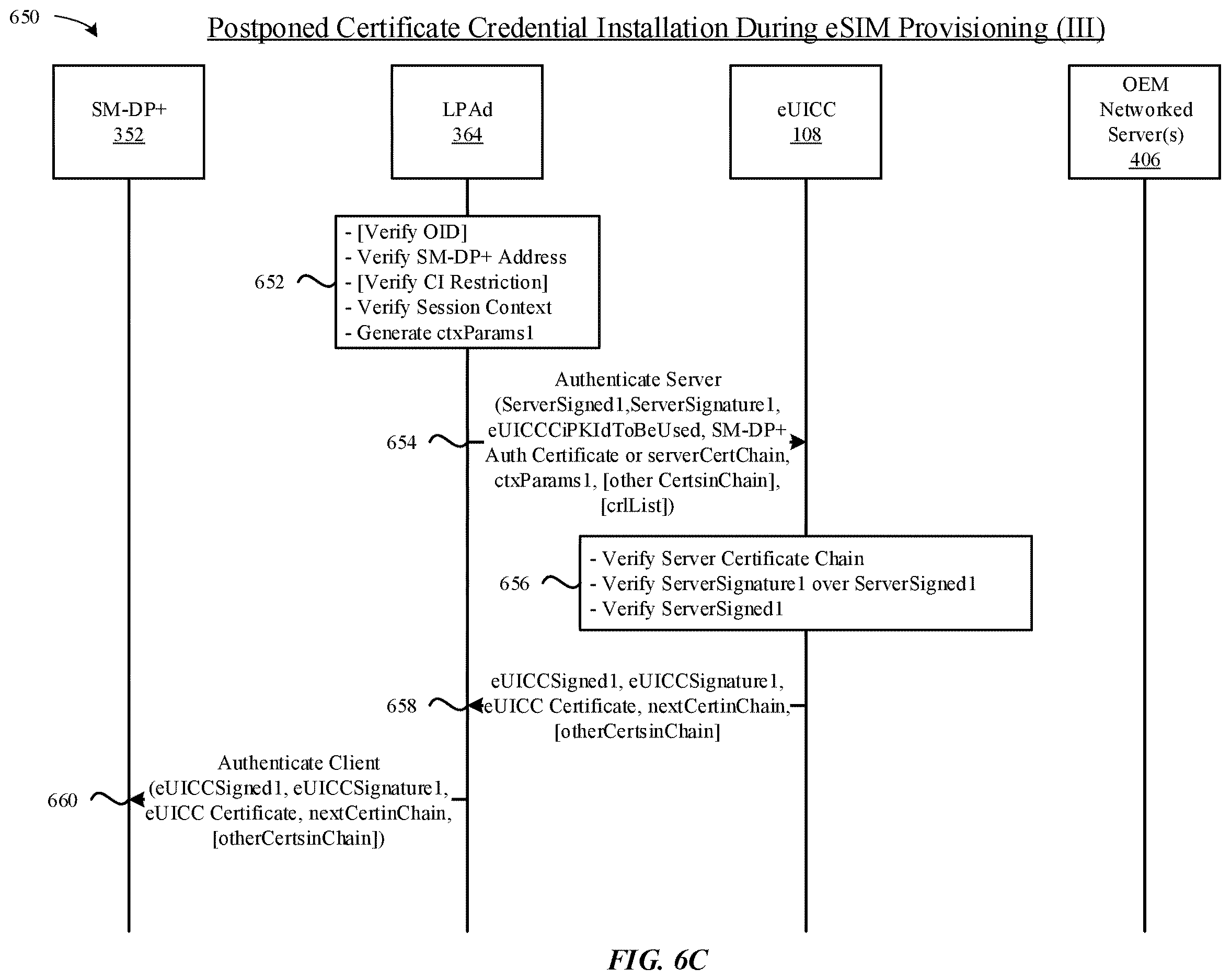 Patent US12610238 Figure 11 – Postponed certificate credential installation to wireless devices