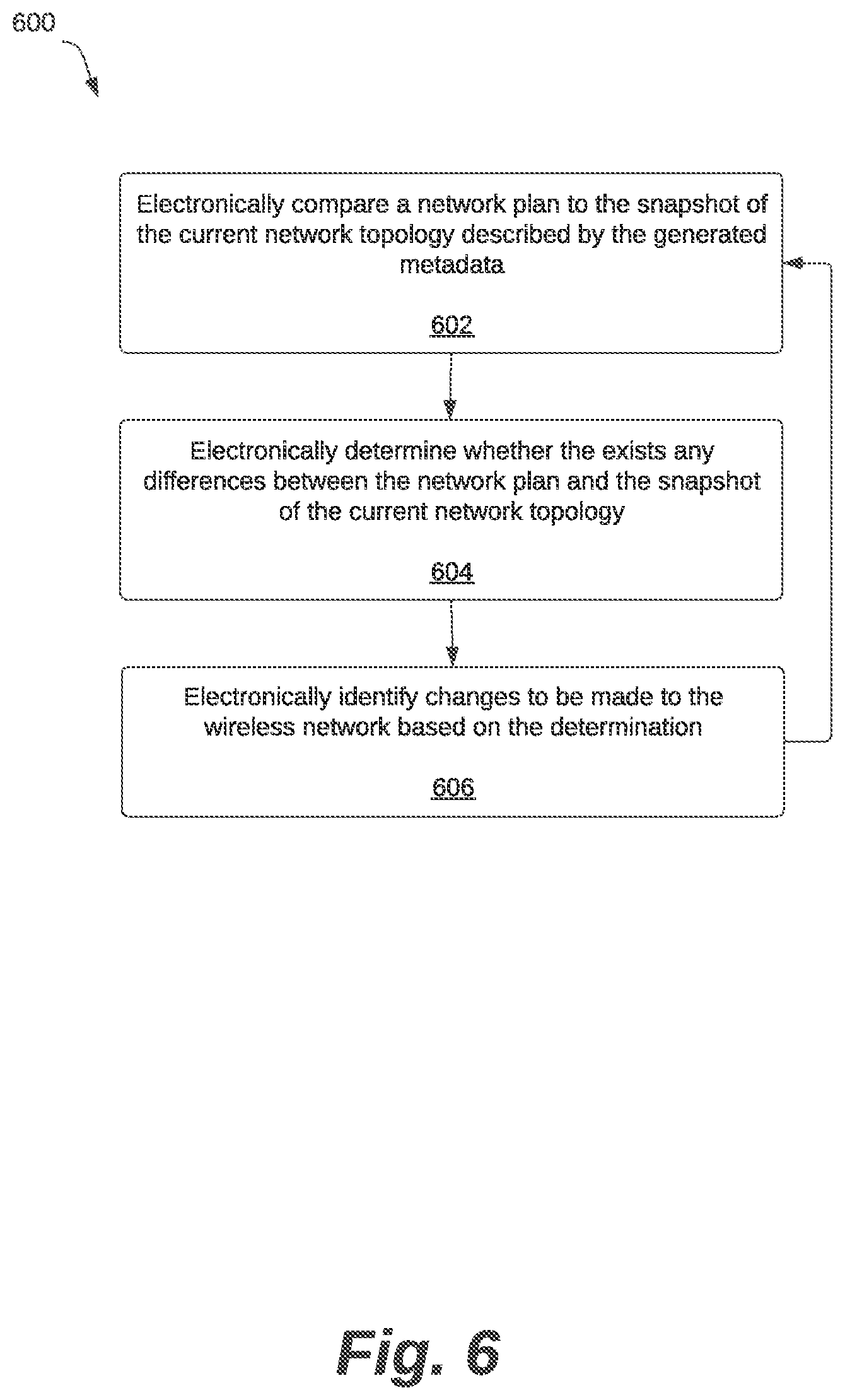 Patent US12610247 Figure 6 – Systems and methods for generating a snapshot of current network topology
