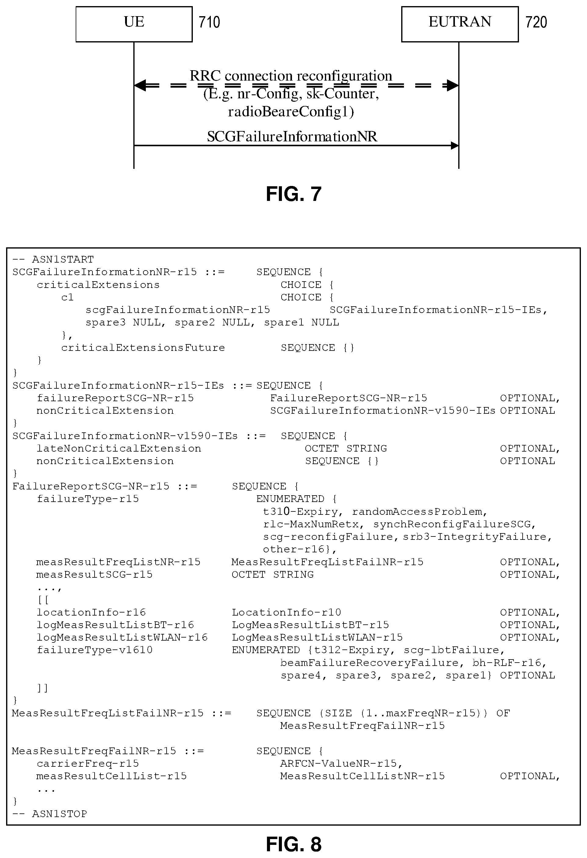 Patent US12610293 Figure 4 – Communicating failure information for a secondary cell group (SCG)
