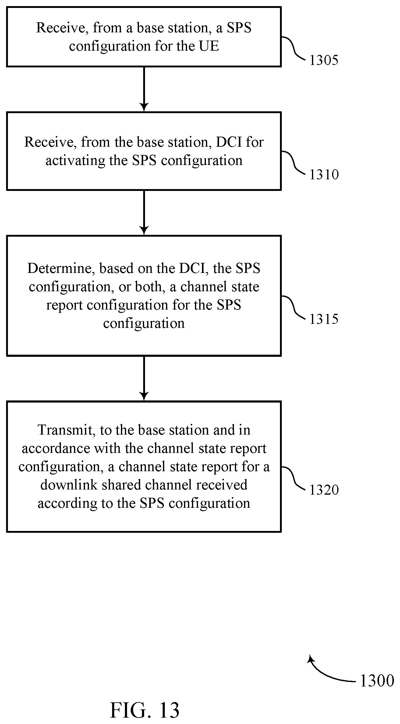 Patent US12610357 Figure 13 – Downlink triggered channel state information reporting for semi-persistent scheduling