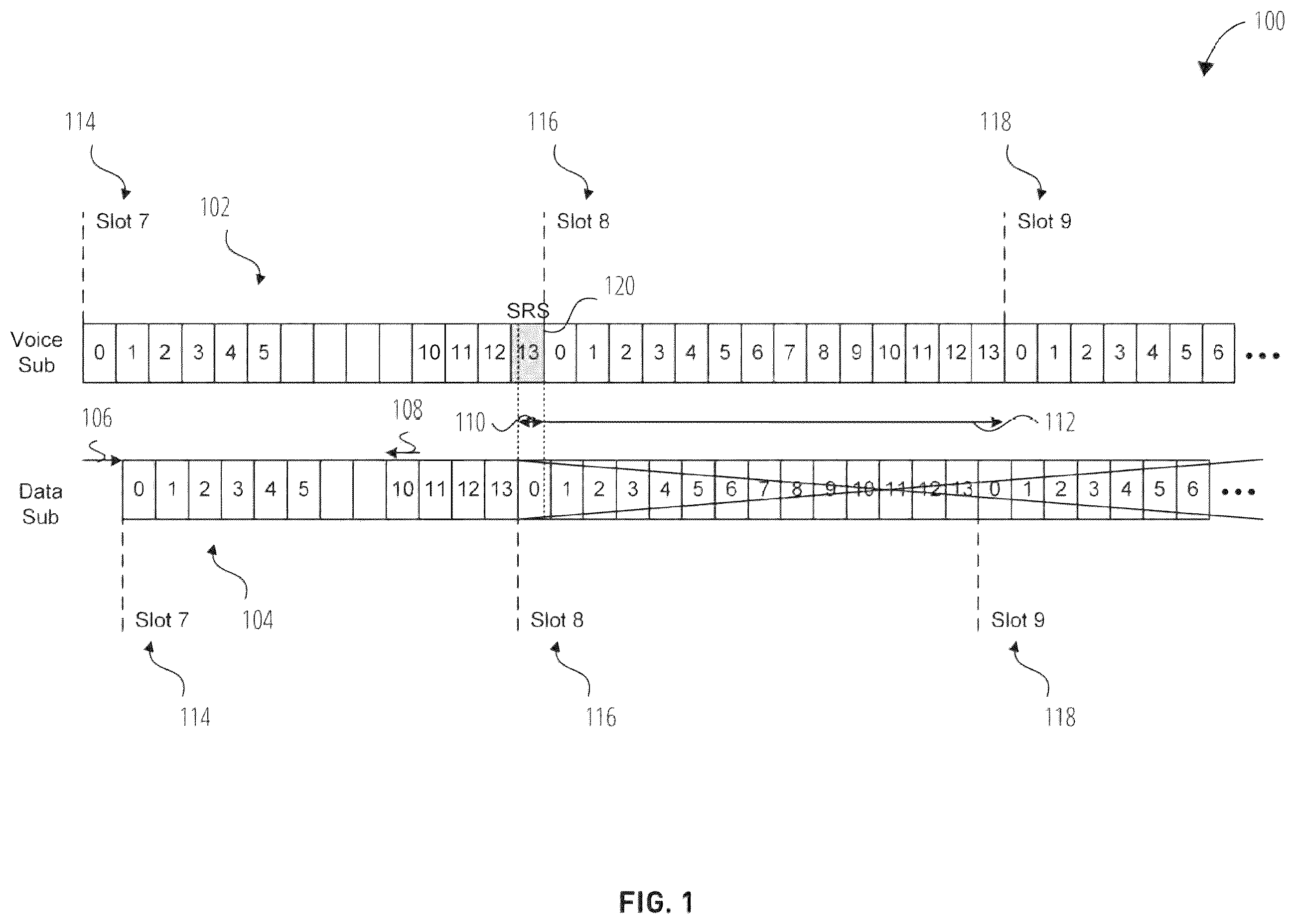 Patent US12610358 Figure 1 – Systems and methods for reducing transmission data collision for dual subscriber dual active devices
