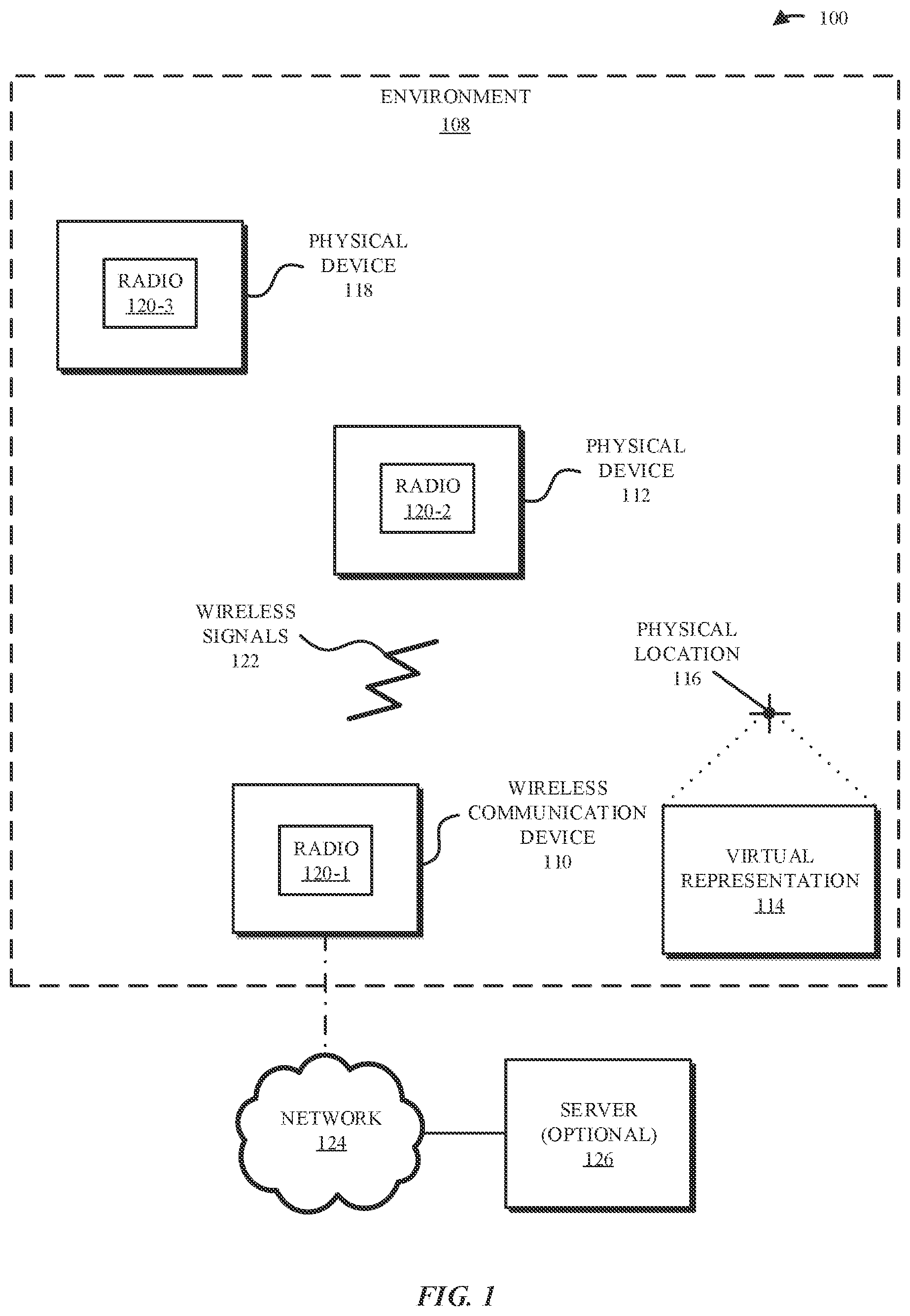 Patent US12610411 — Displaying information based on wireless ranging — Figure 1