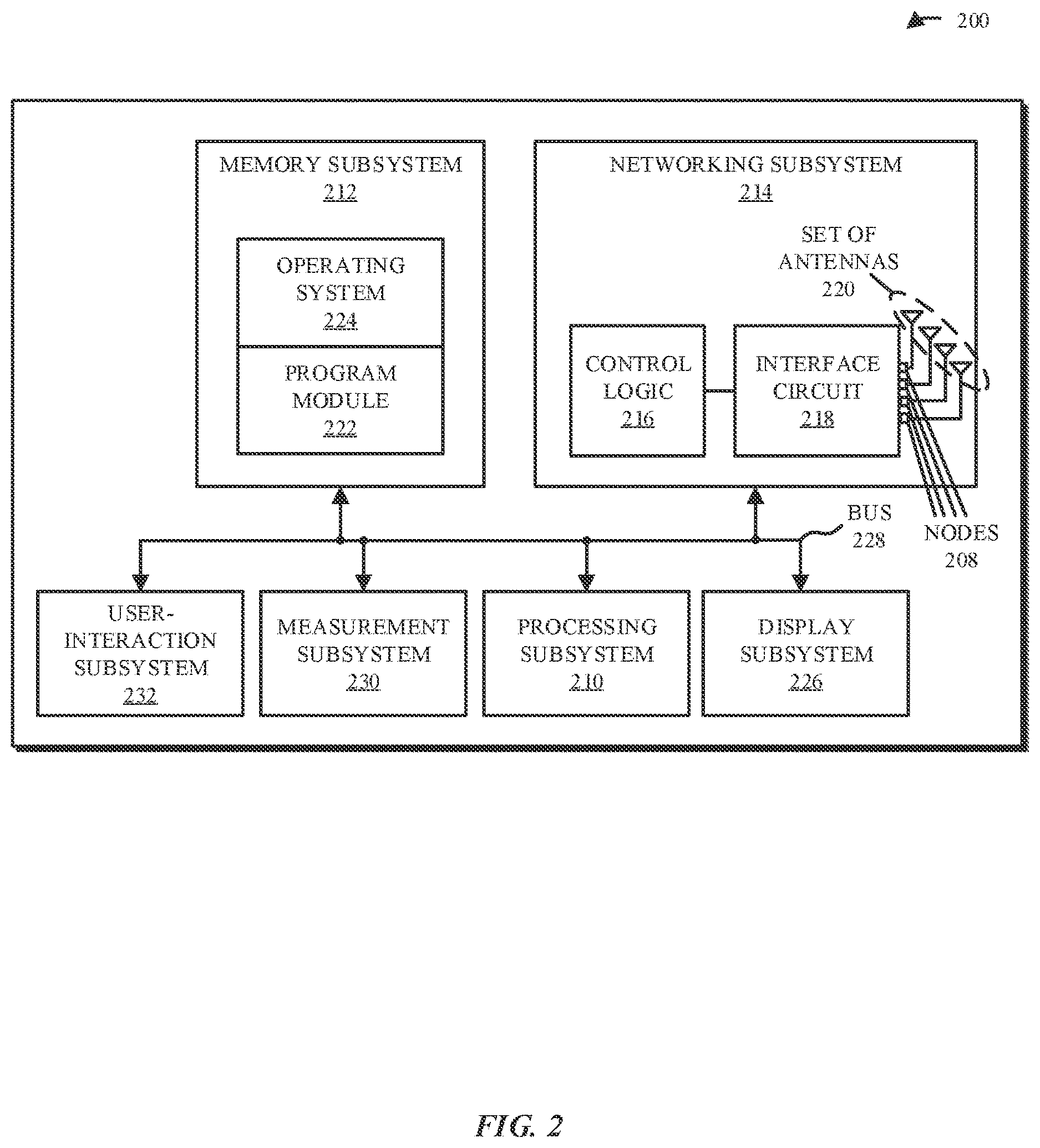 Patent US12610411 Figure 2 – Displaying information based on wireless ranging