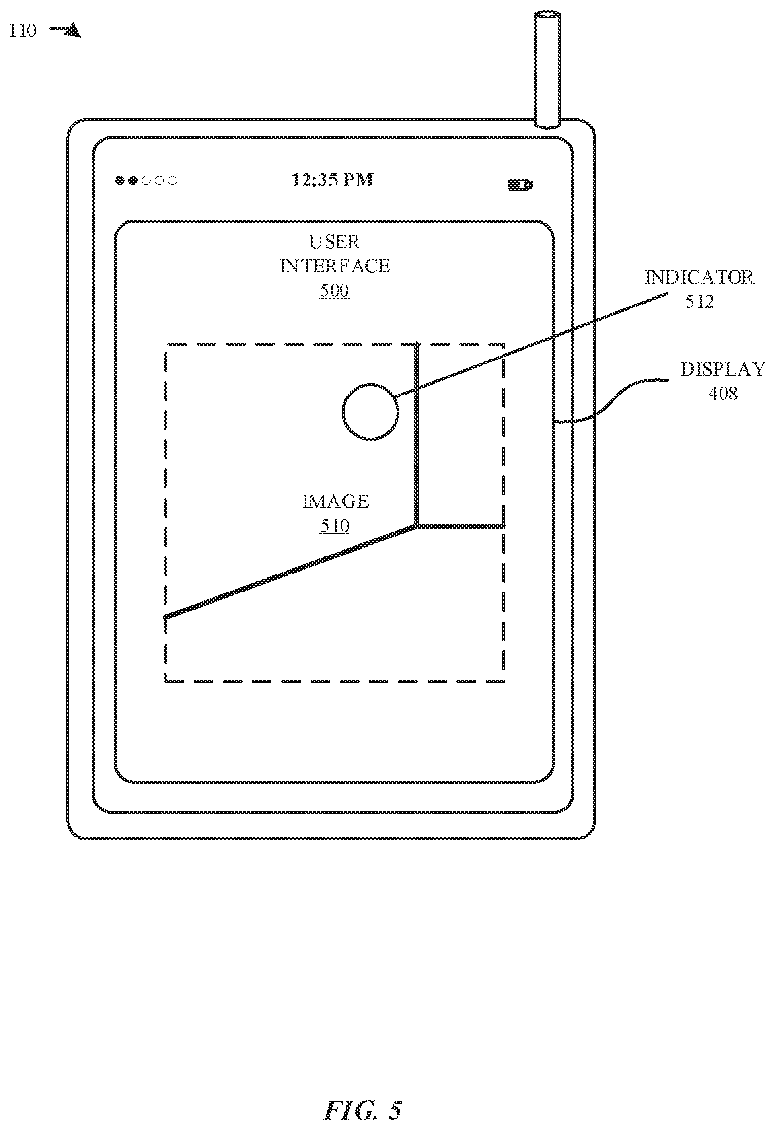 Patent US12610411 Figure 5 – Displaying information based on wireless ranging