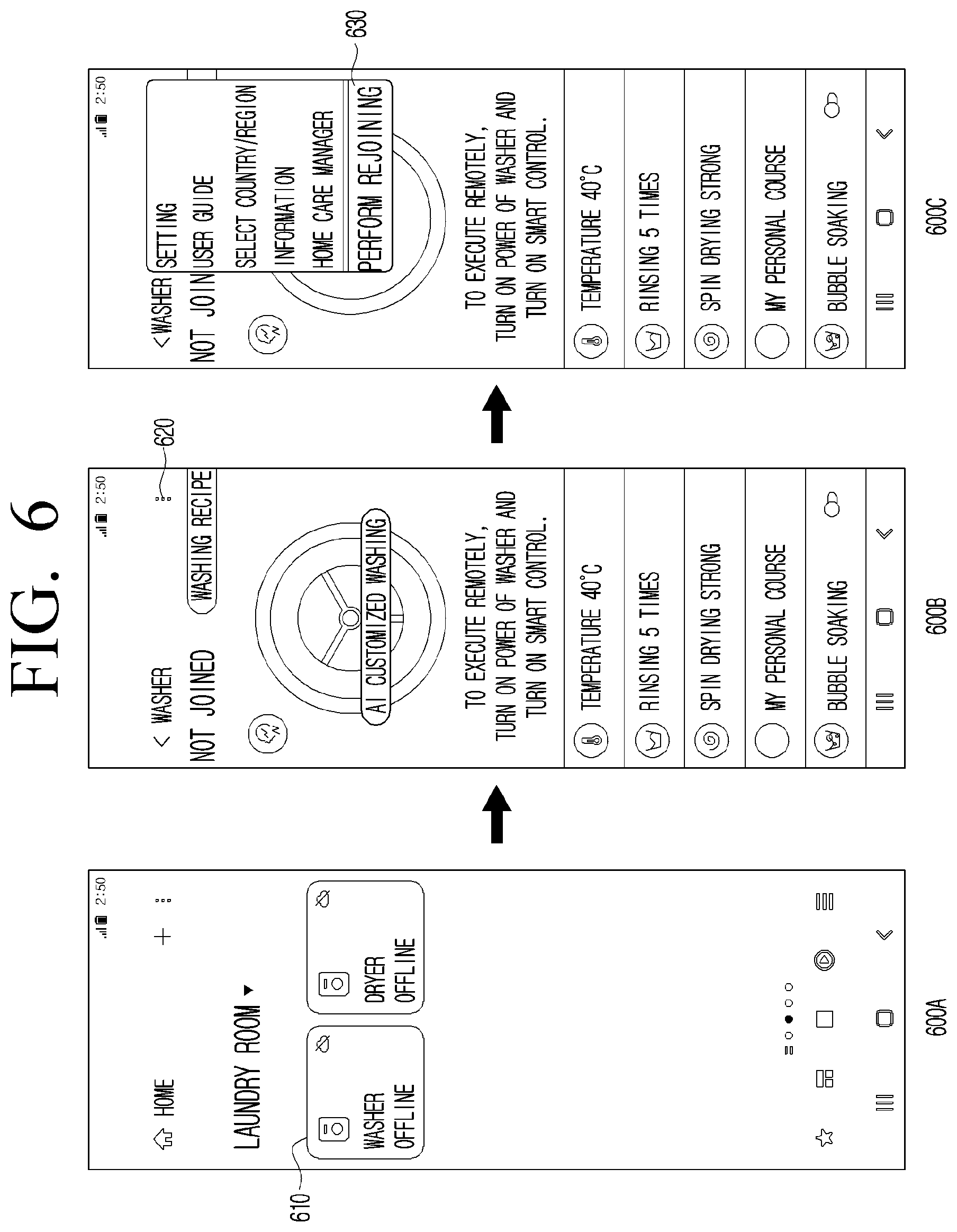 Patent US12610429 Figure 6 – Electronic apparatus, user terminal device for re-performing easy setup and control methods thereof