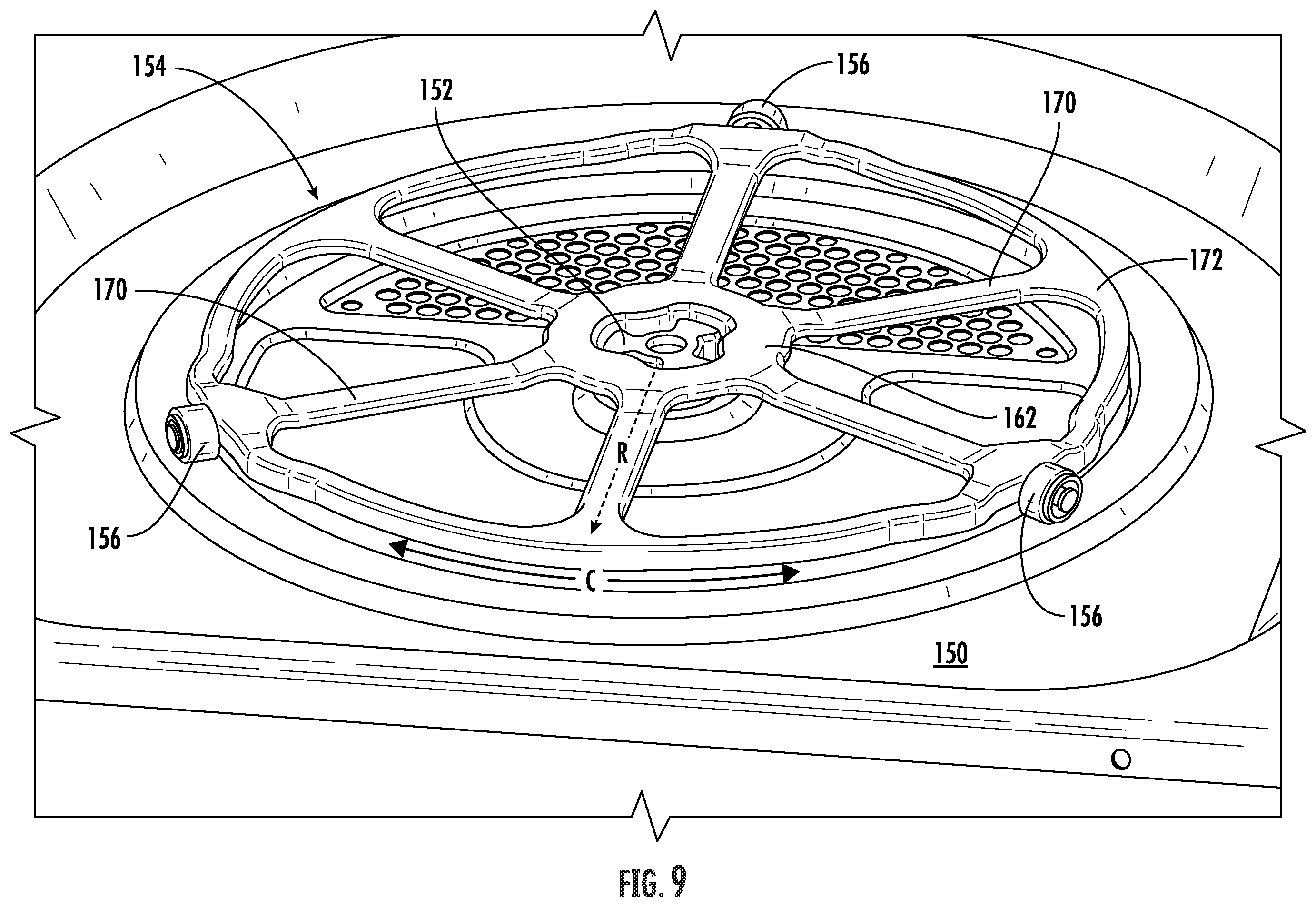 Patent US12610434 Figure 9 – Cooking appliance coffee roasting pan