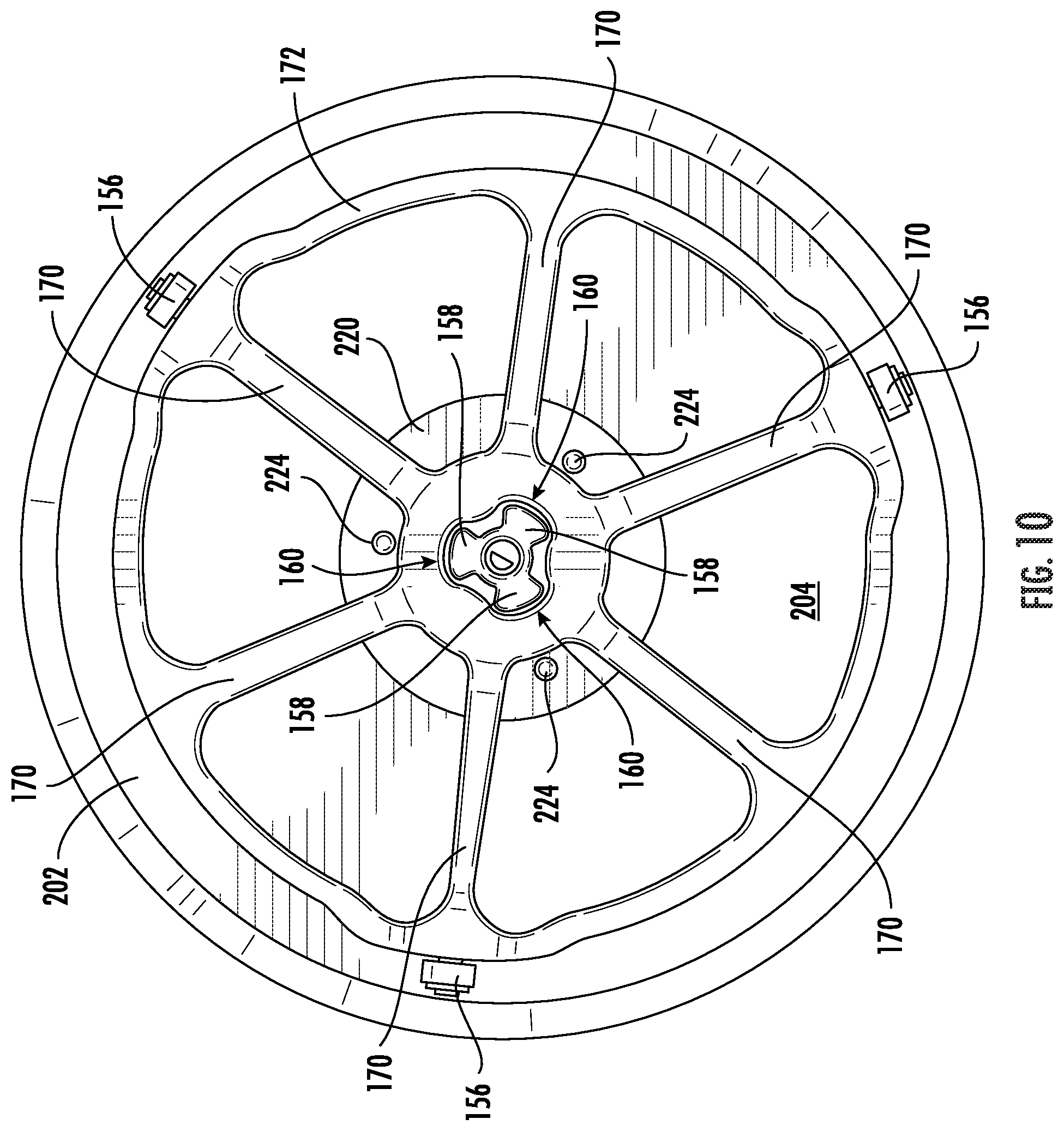 Patent US12610434 Figure 10 – Cooking appliance coffee roasting pan