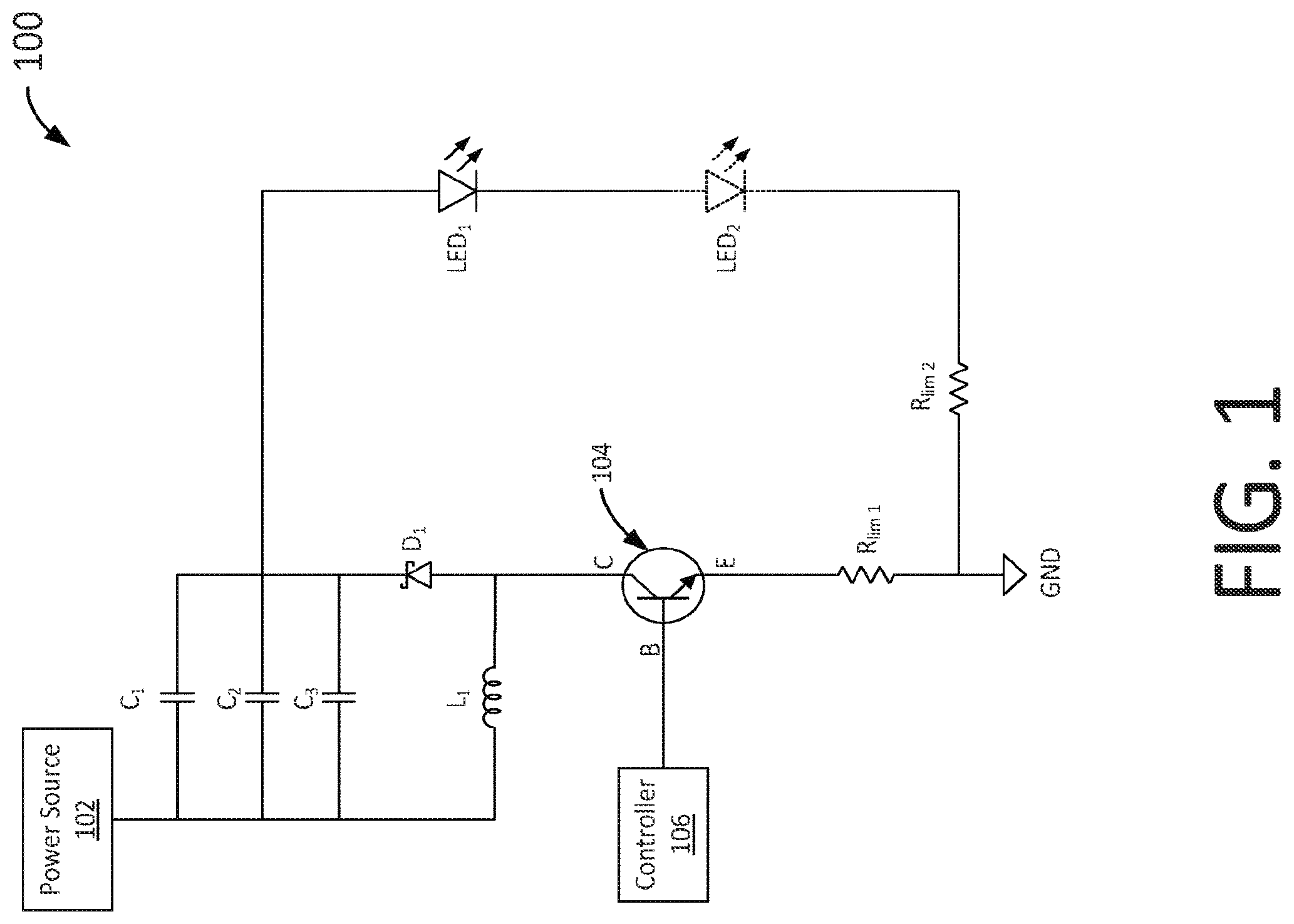 Patent US12610439 Figure 1 – LED switching power supply