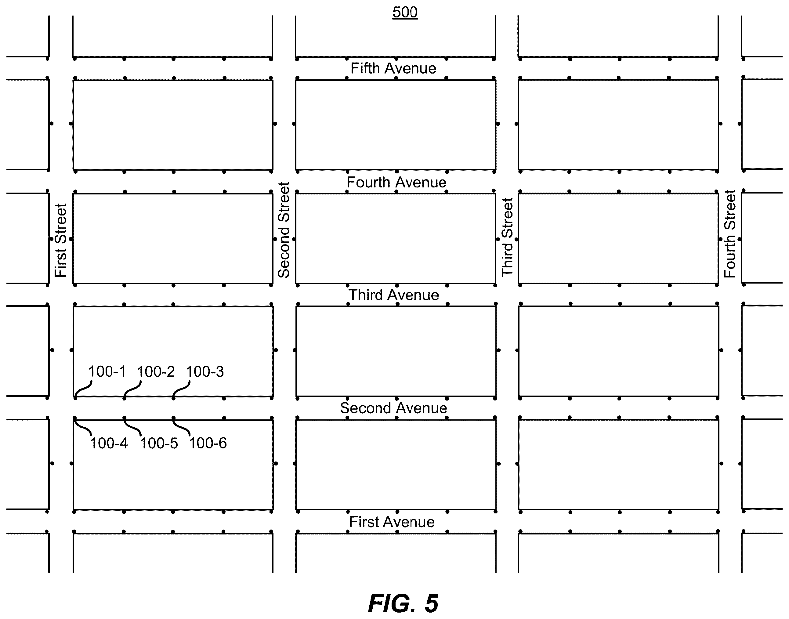 Patent US12610445 Figure 6 – Distributed computing environment via a plurality of regularly spaced, aerially mounted wireless smart sensor networking devices