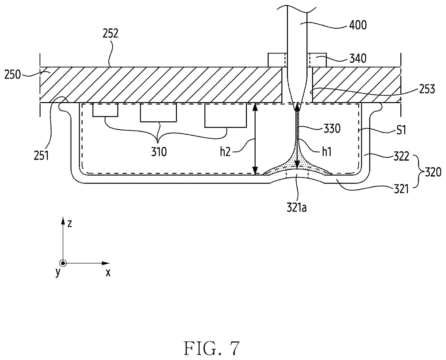 Patent US12610449 Figure 10 – Electronic device including thermal interface material