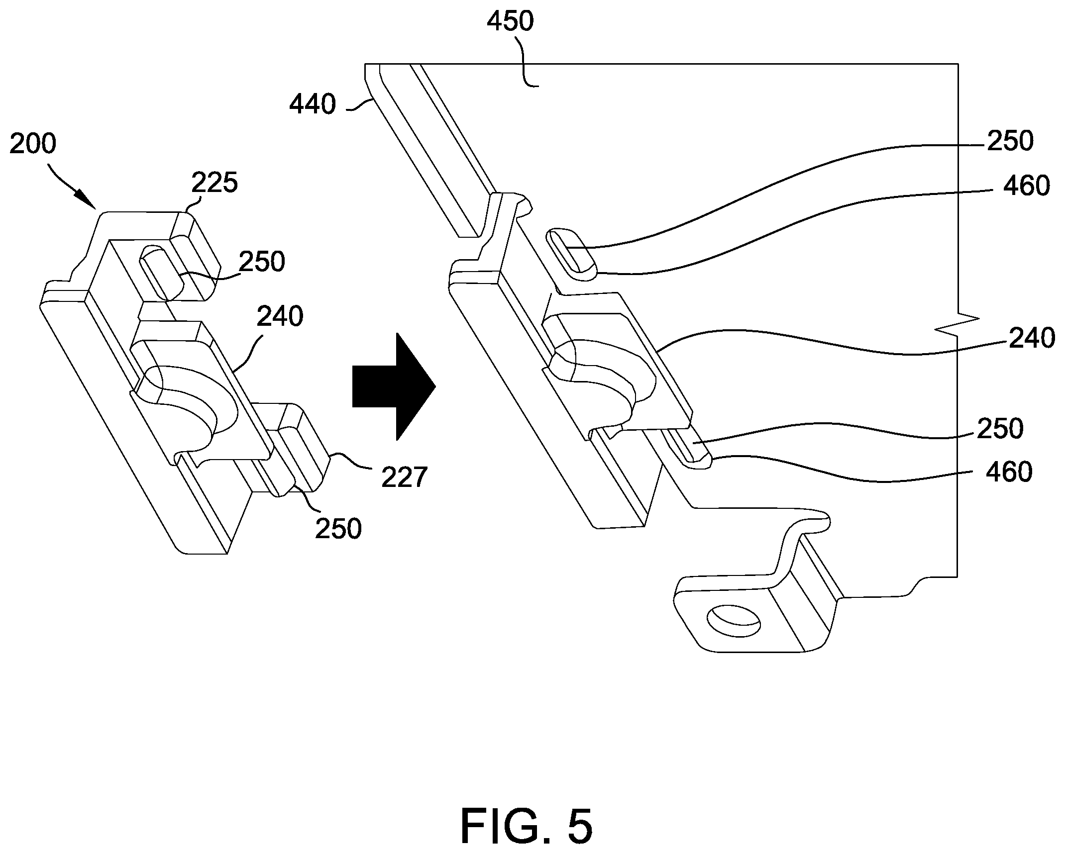 Patent US12610455 Figure 7 – Shock absorber assembly for a printed circuit board