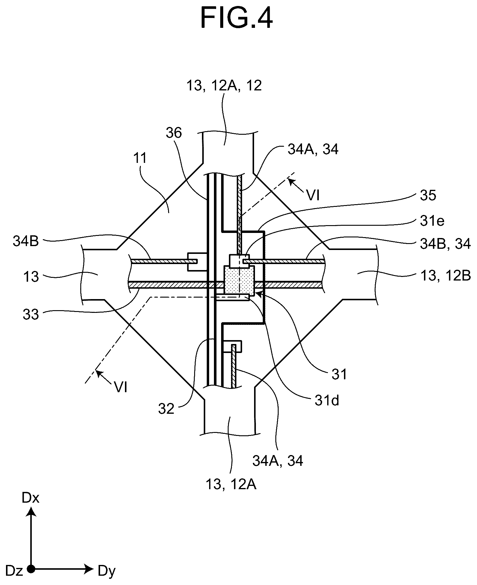 Patent US12610457 Figure 4 – Stretchable device