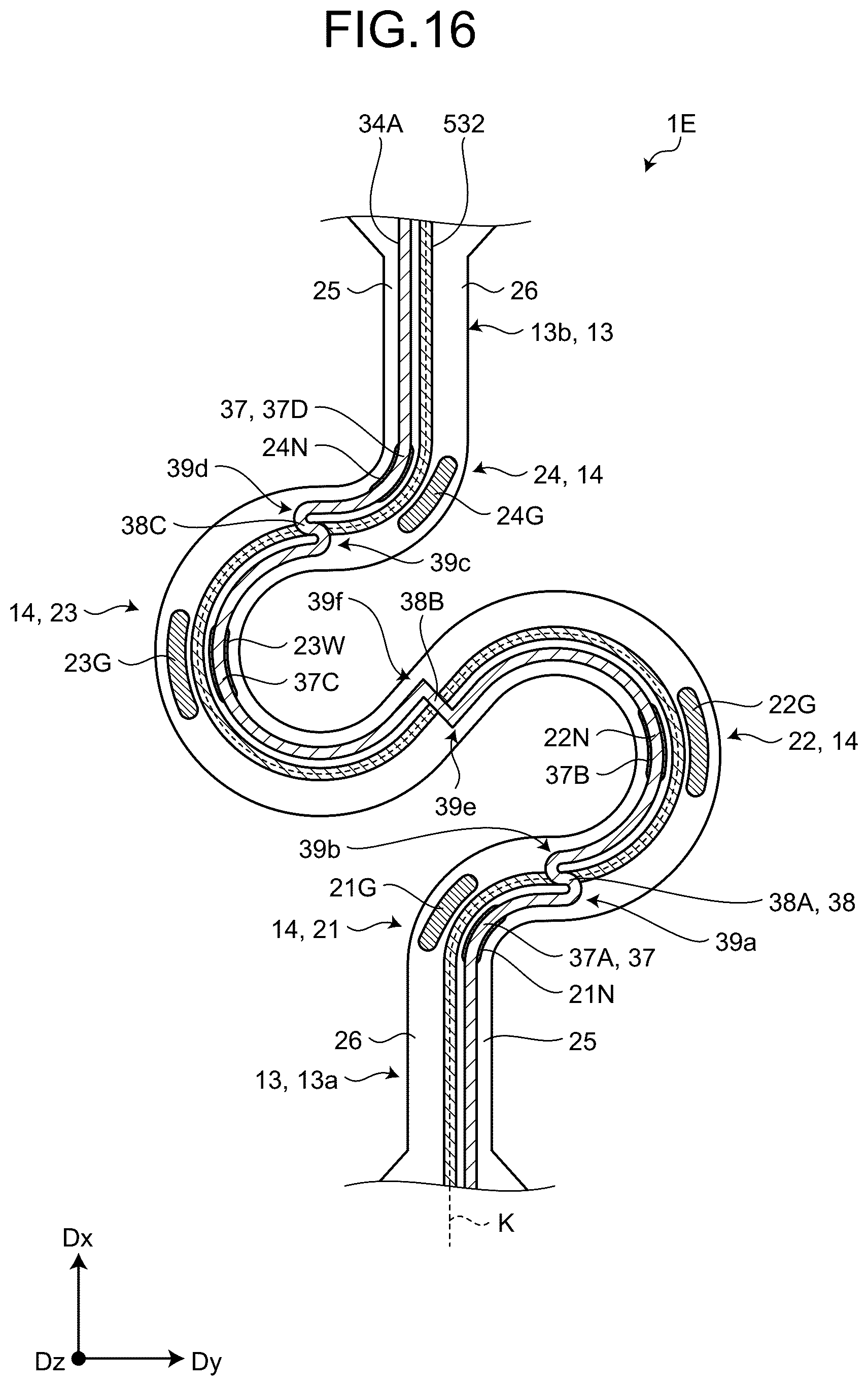 Patent US12610457 Figure 16 – Stretchable device