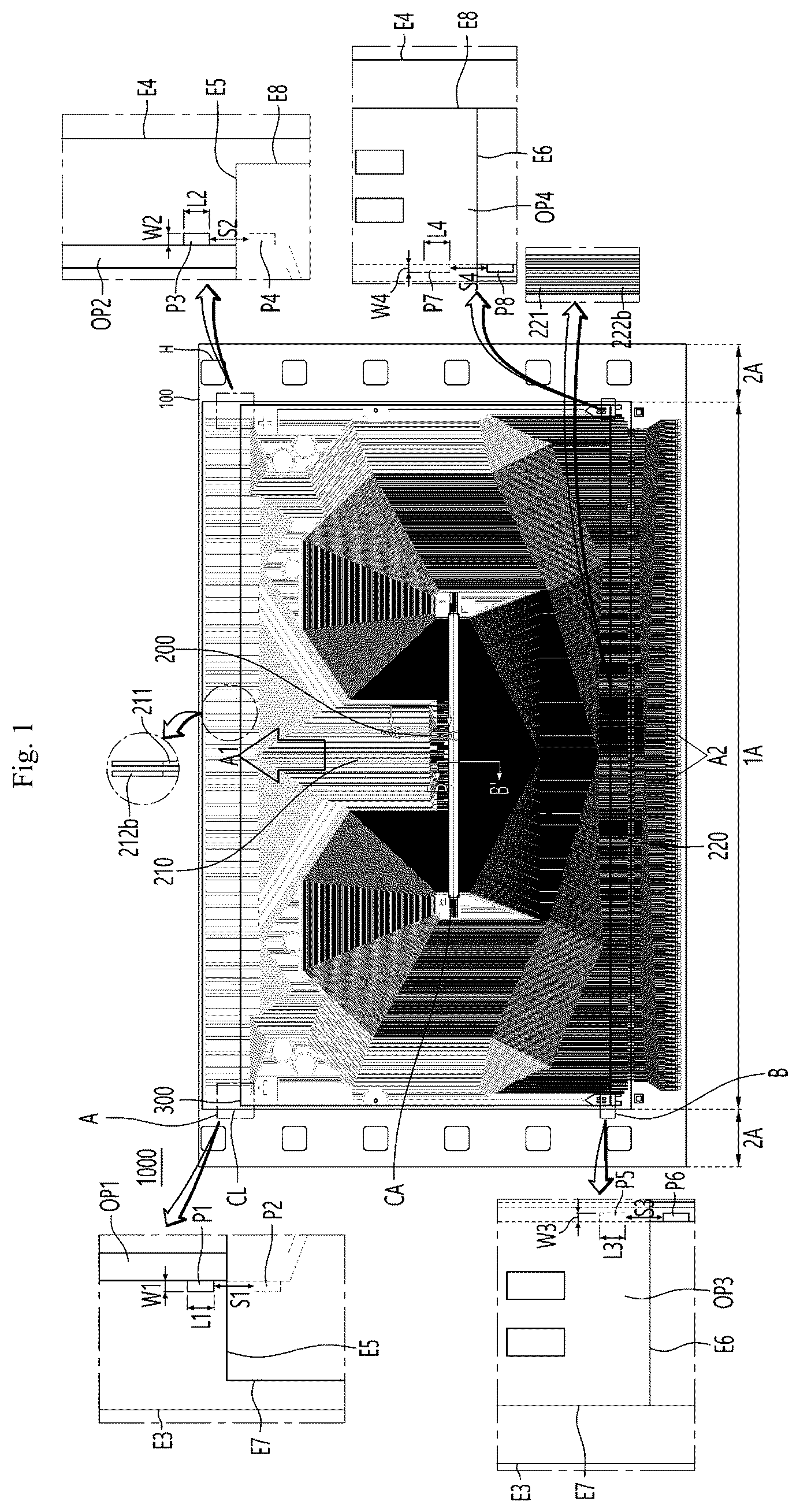 Patent US12610458 Figure 1 – Flexible printed circuit board, COF module, and electronic device comprising the same
