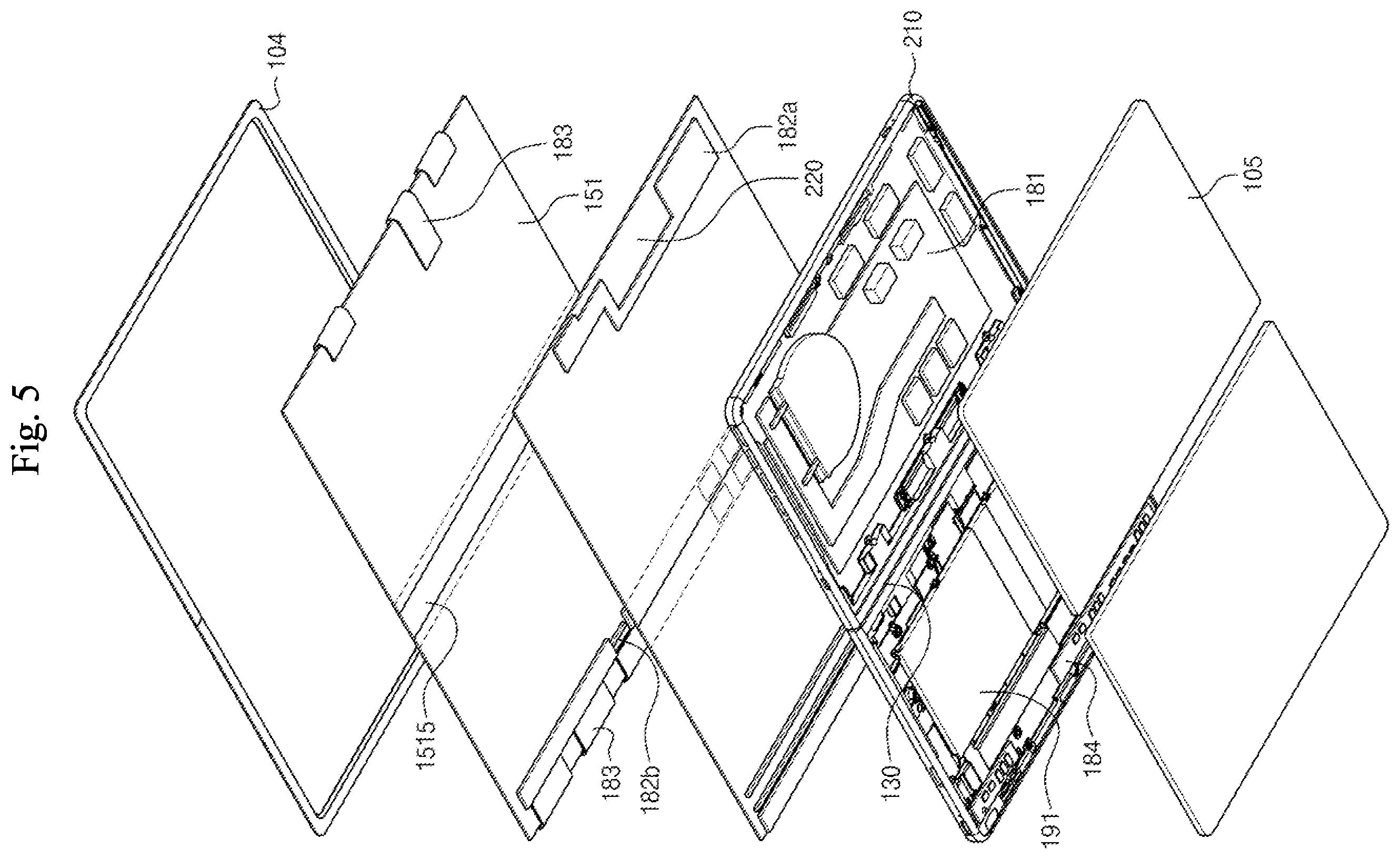 Patent US12610479 Figure 5 – Portable electronic device