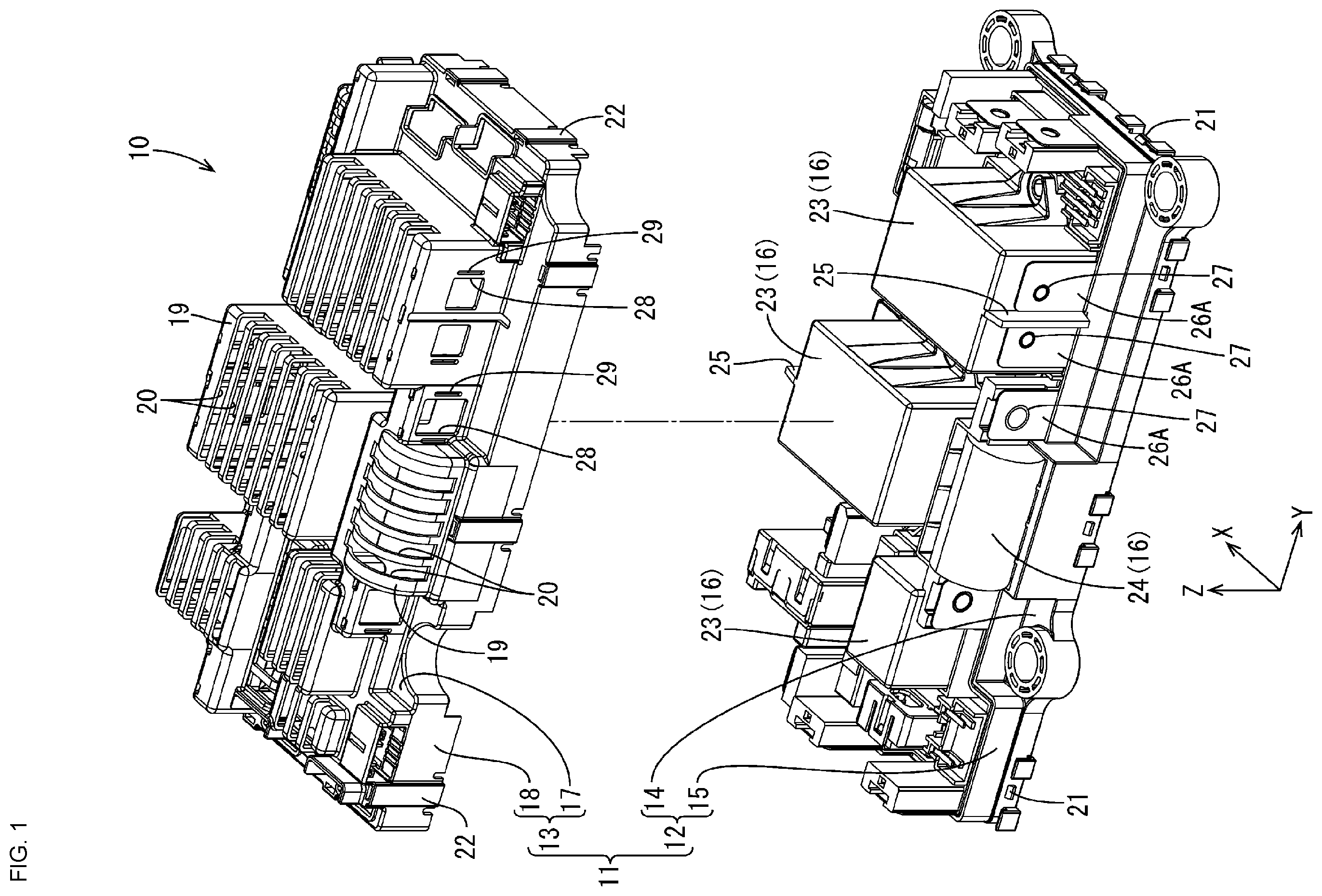Patent US12610485 Figure 1 – Electric device