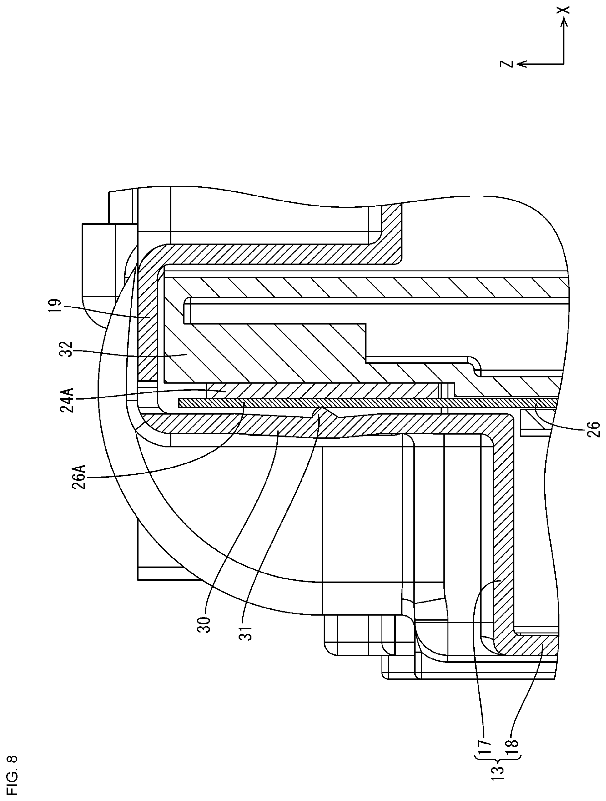 Patent US12610485 Figure 8 – Electric device