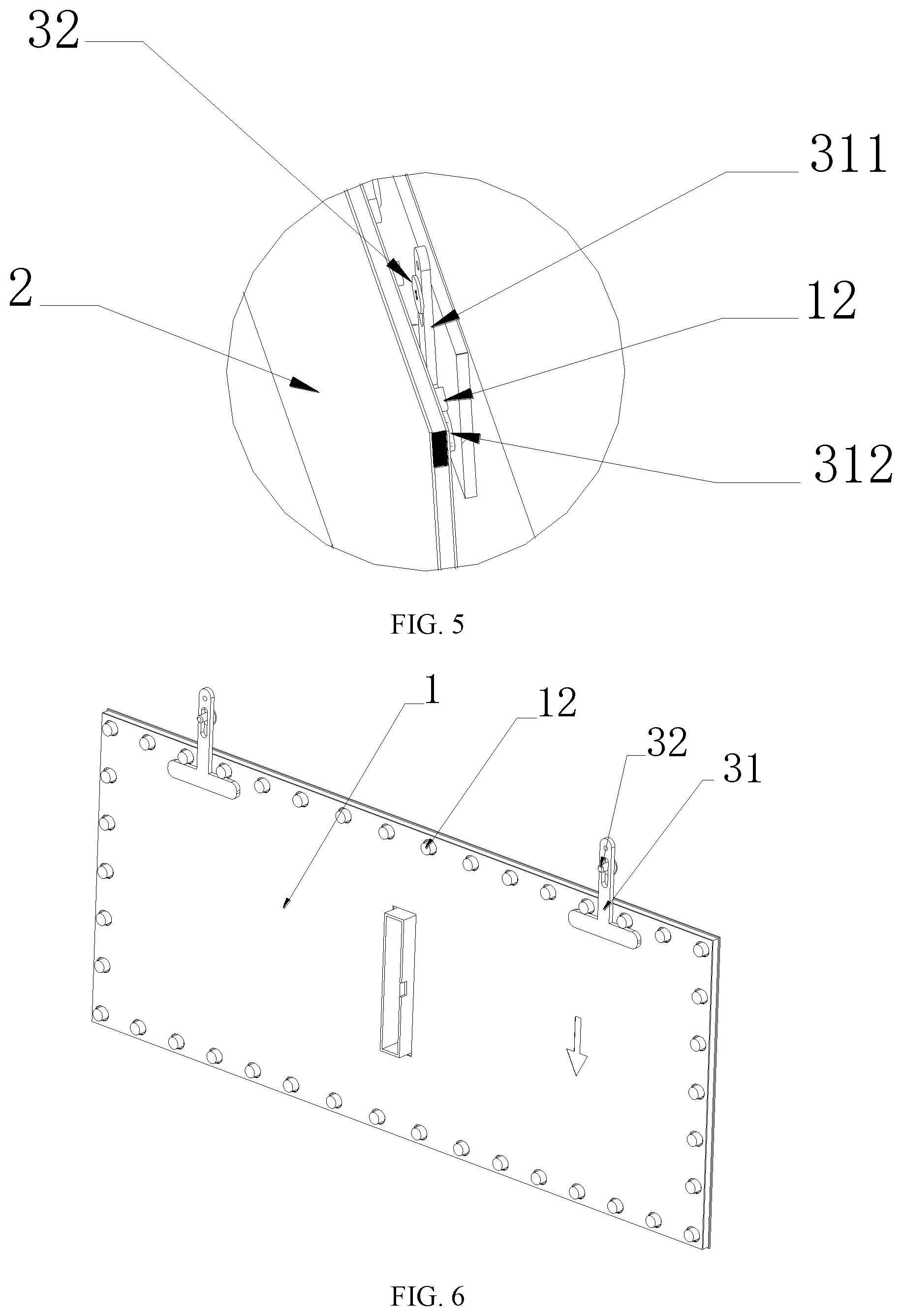 Patent US12610488 Figure 3 – Device to prevent LED module from being slipped downward and assembly methods