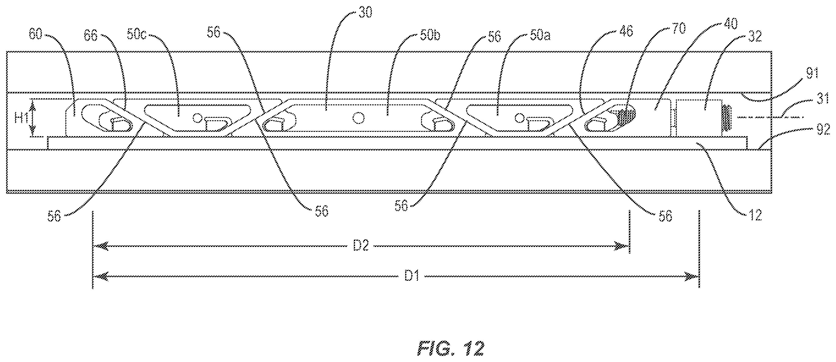 Patent US12610490 Figure 7 – Wedge based circuit board retainer with dual end drivescrew