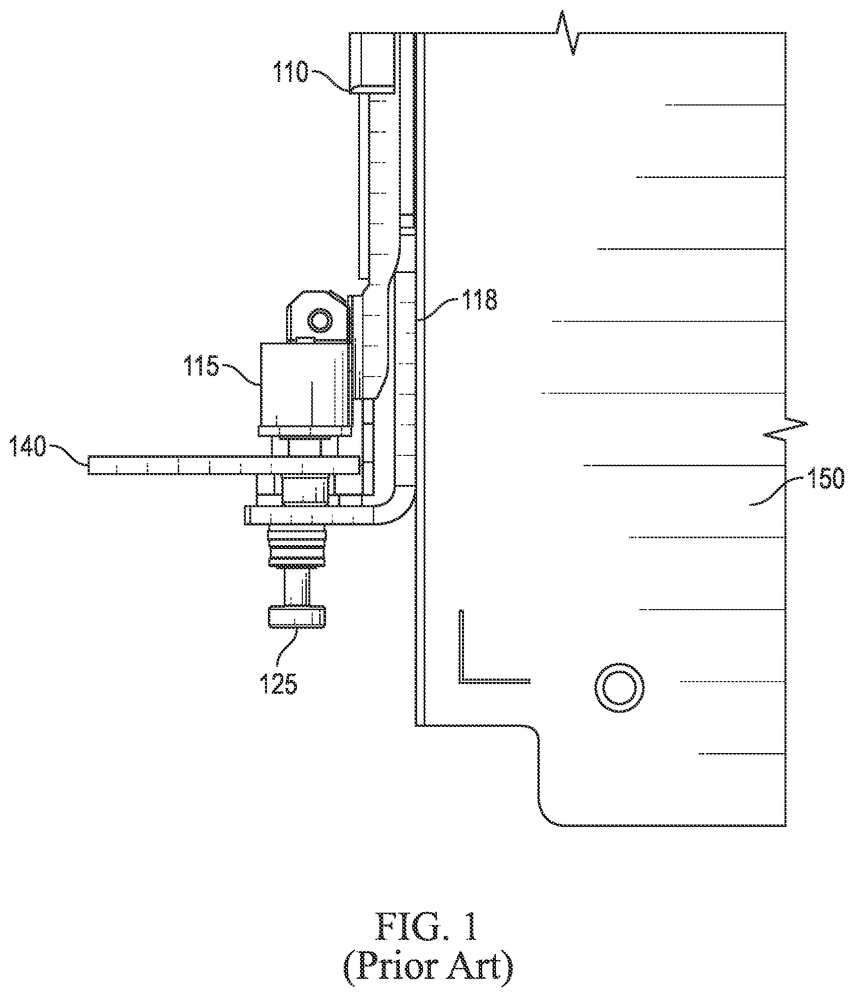 Patent US12610491 Figure 1 – Systems and methods for mounting information handling systems to server racks using a spacer