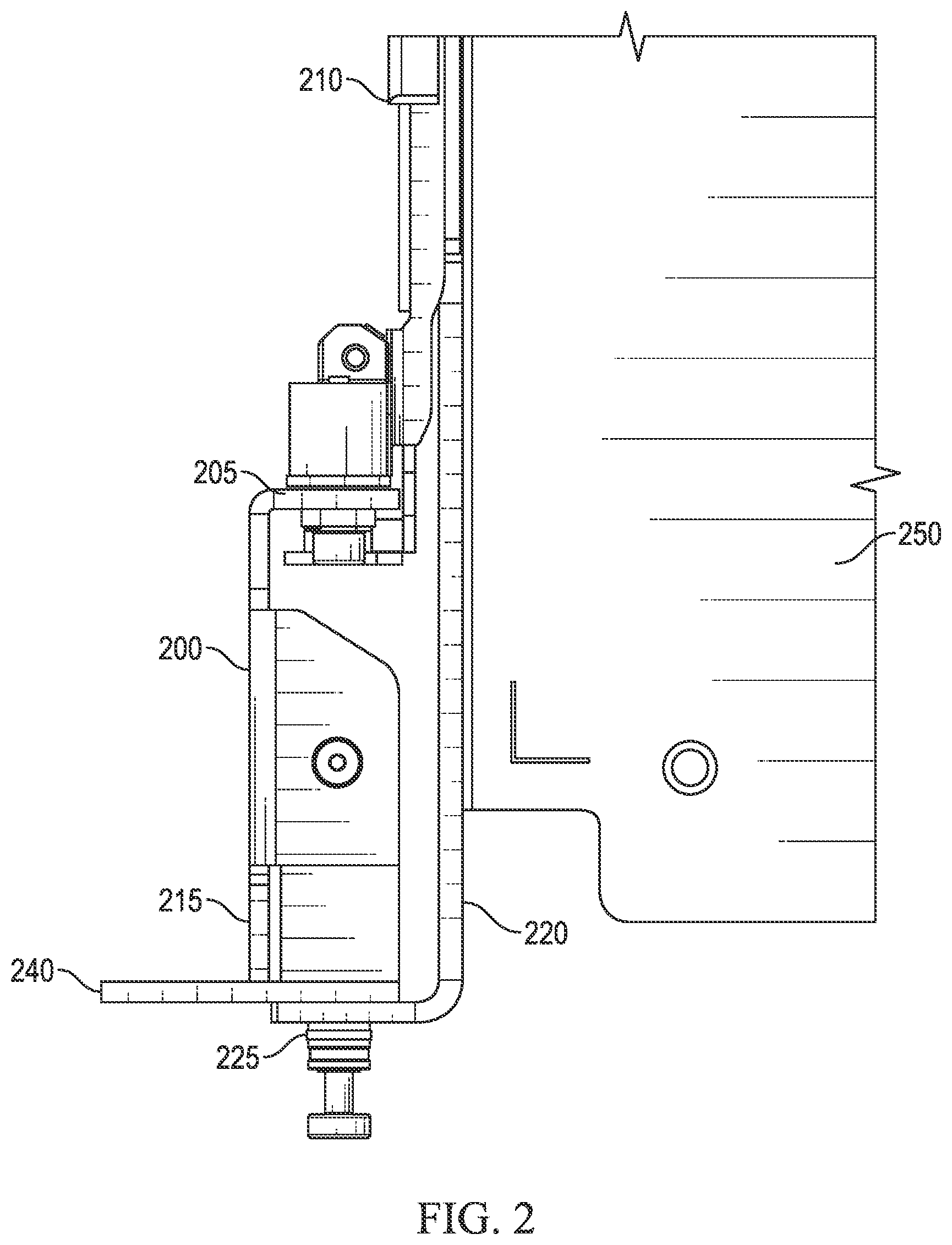 Patent US12610491 Figure 2 – Systems and methods for mounting information handling systems to server racks using a spacer