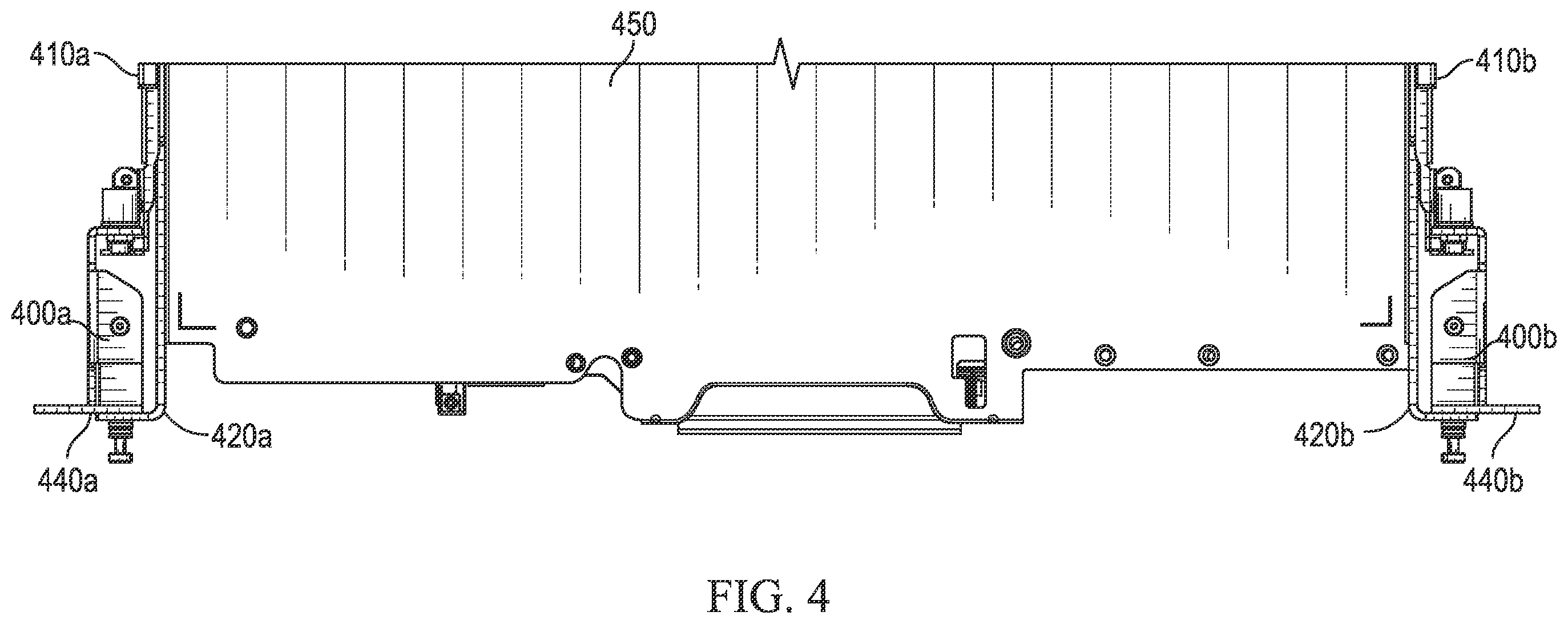 Patent US12610491 Figure 4 – Systems and methods for mounting information handling systems to server racks using a spacer