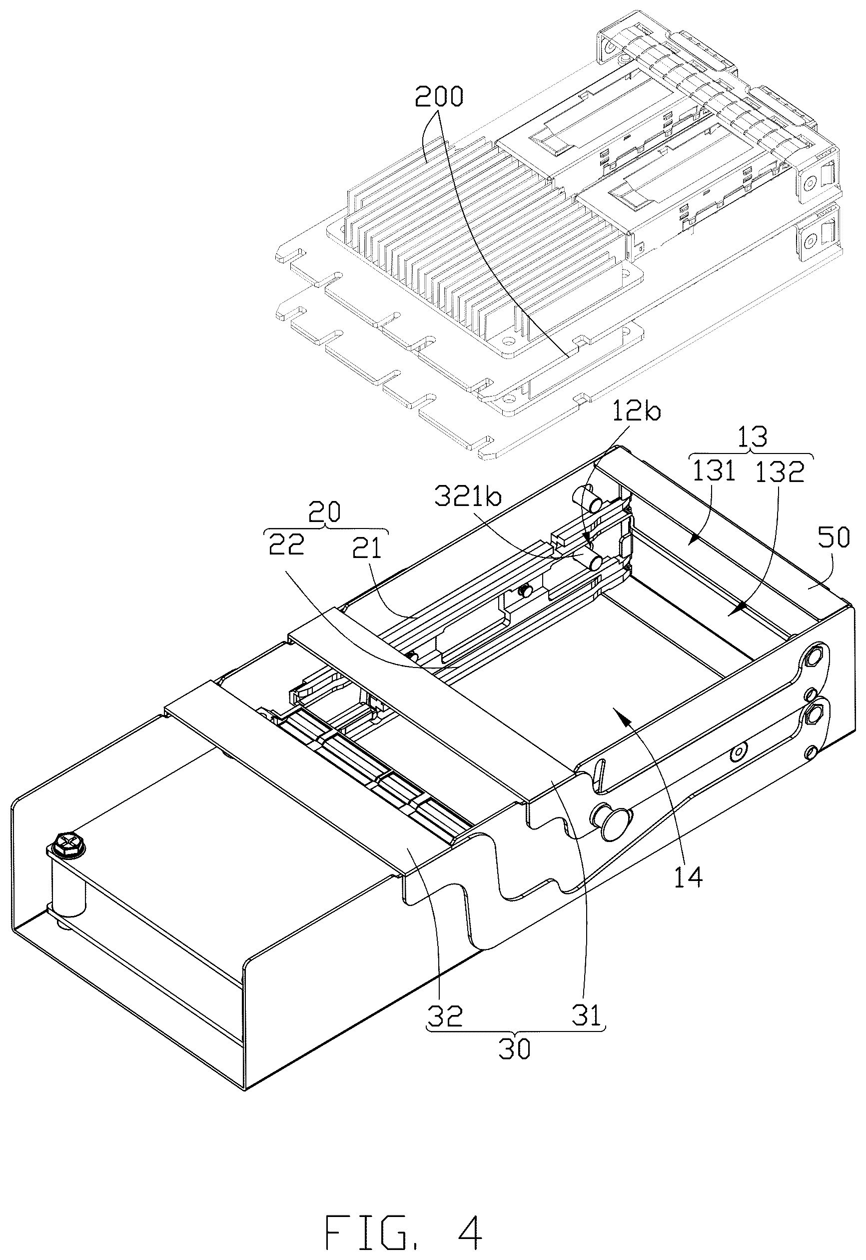 Patent US12610494 Figure 4 – Chassis and electronic host