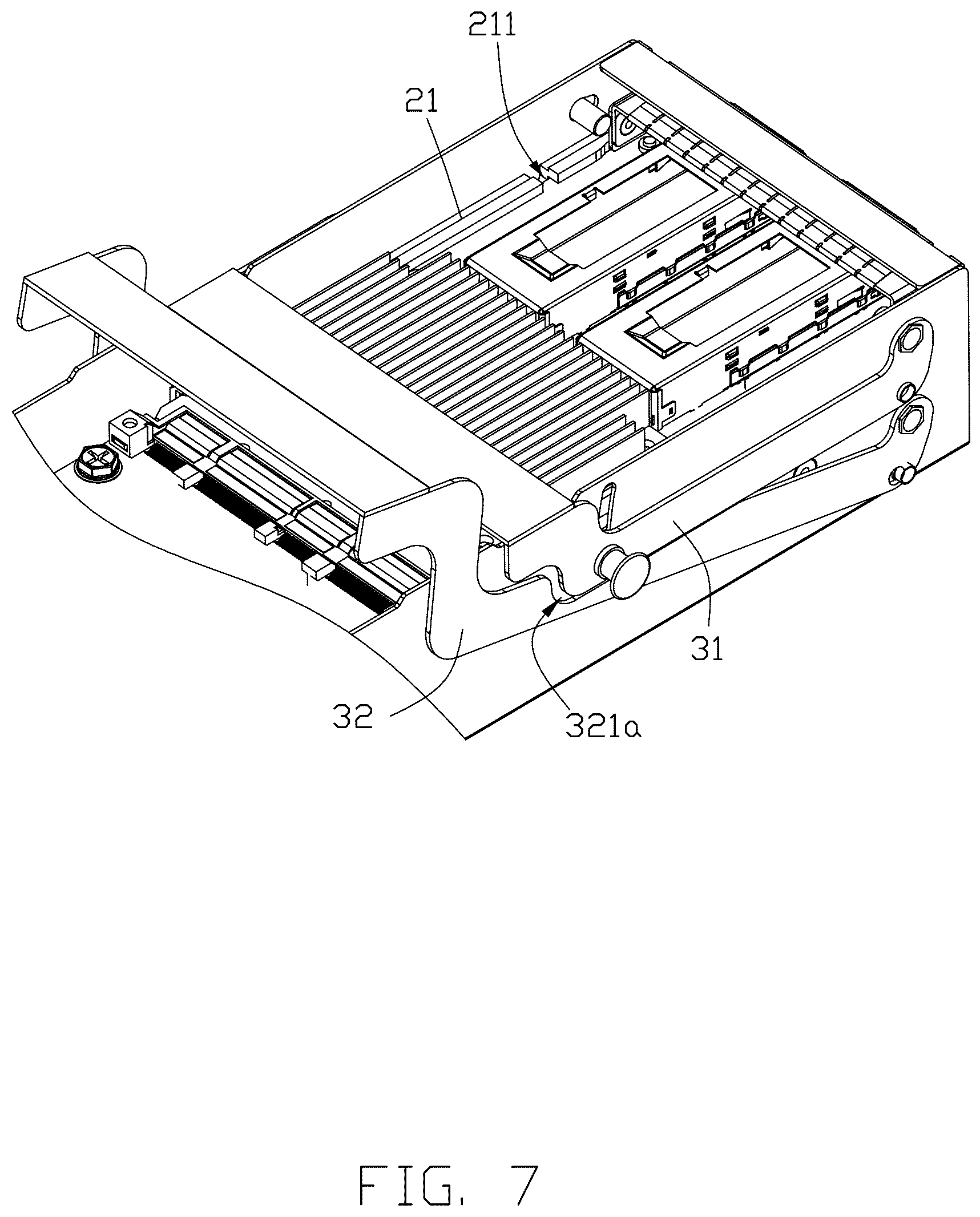 Patent US12610494 Figure 7 – Chassis and electronic host