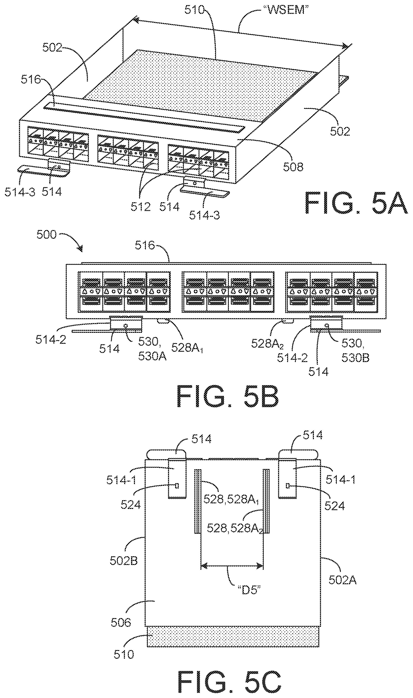Patent US12610495 Figure 7 – Chassis having trays to mount different form factor electronic modules to an electronic device