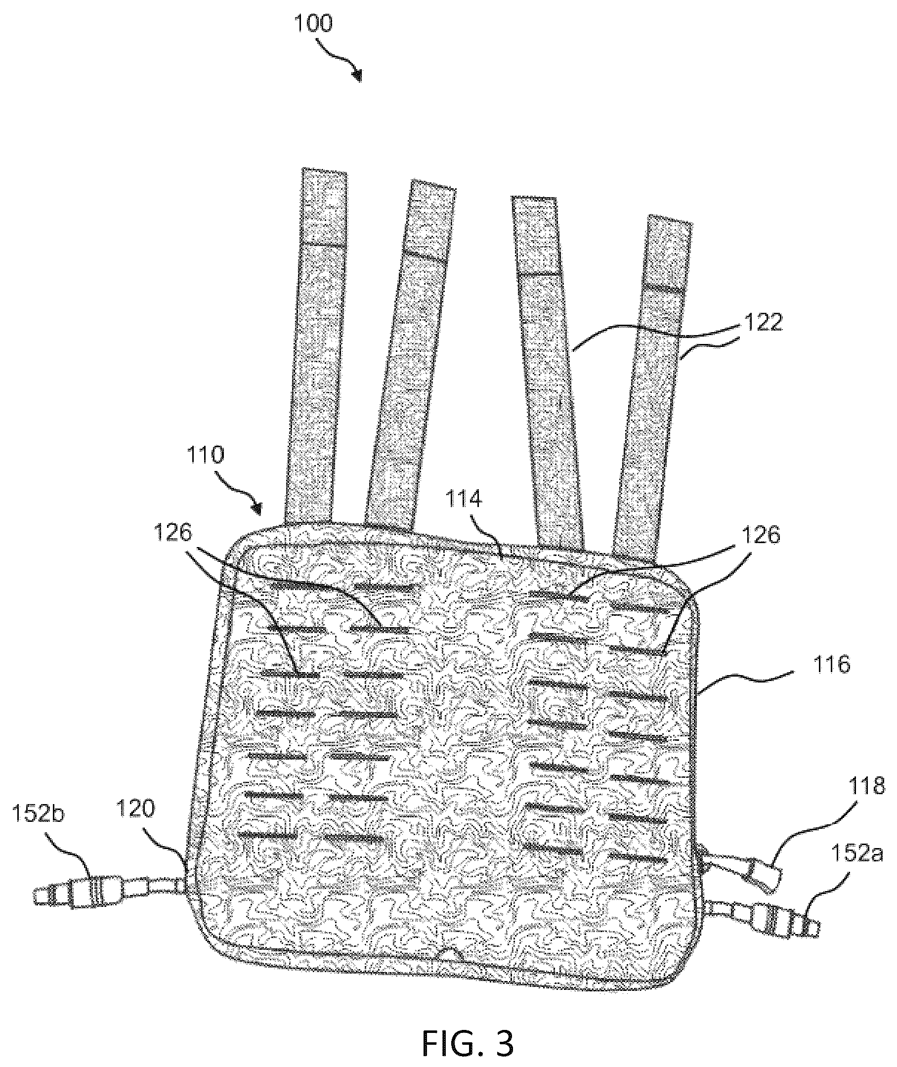 Patent US12610496 Figure 3 – System for supplying power to at least one power distribution and data hub using a portable battery pack