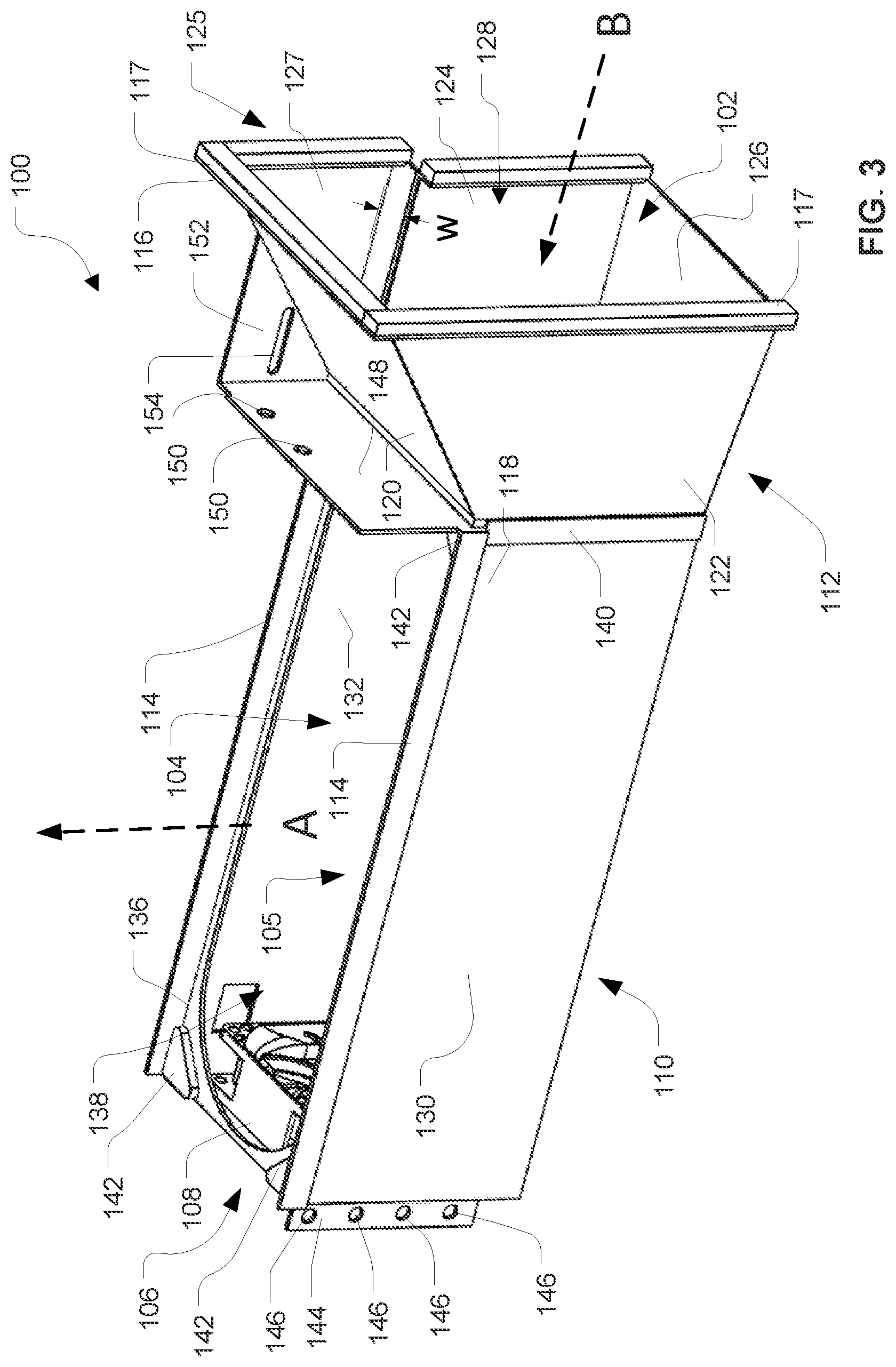 Patent US12610497 Figure 3 – Duct structures for computing devices