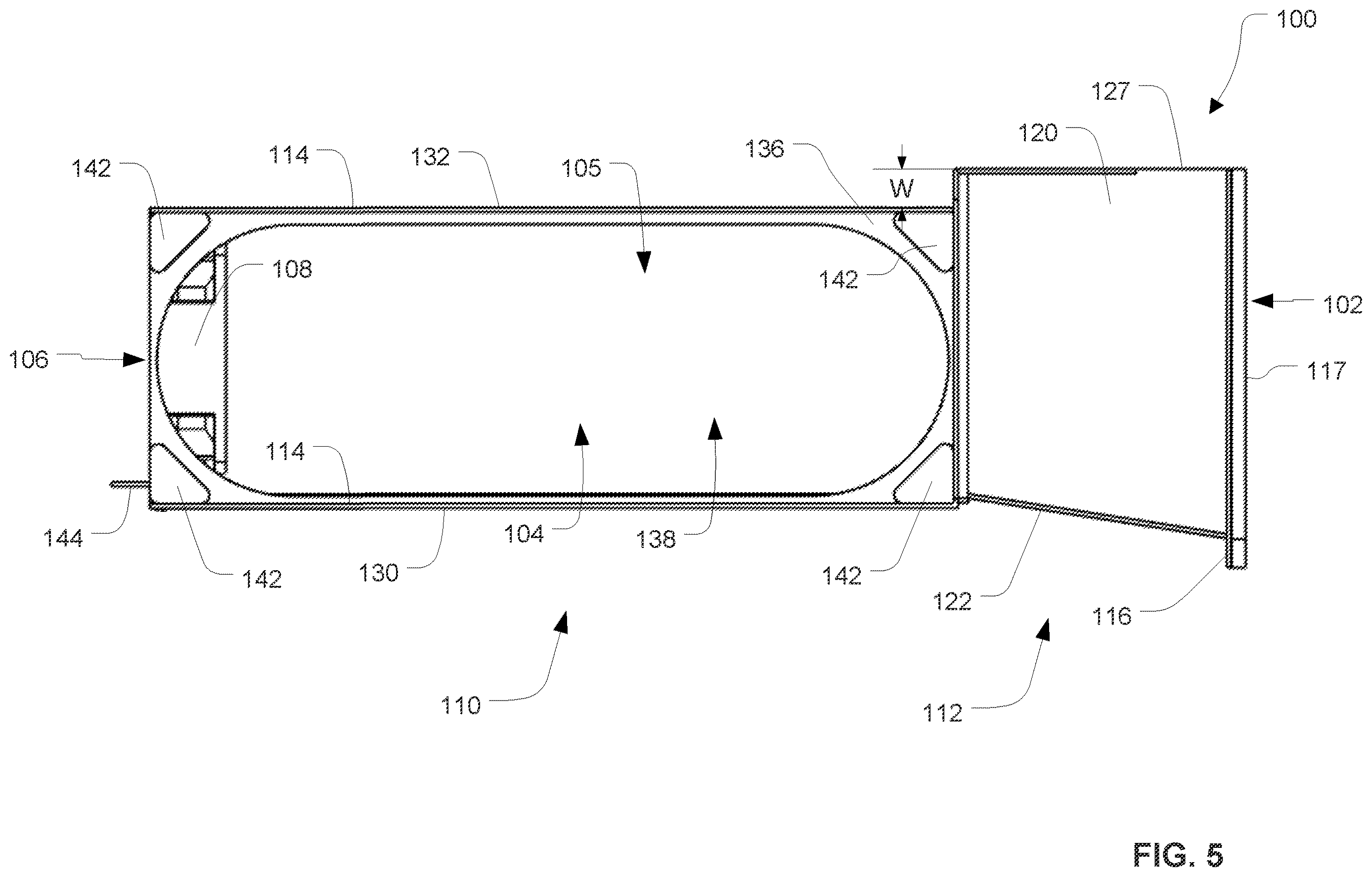 Patent US12610497 Figure 5 – Duct structures for computing devices