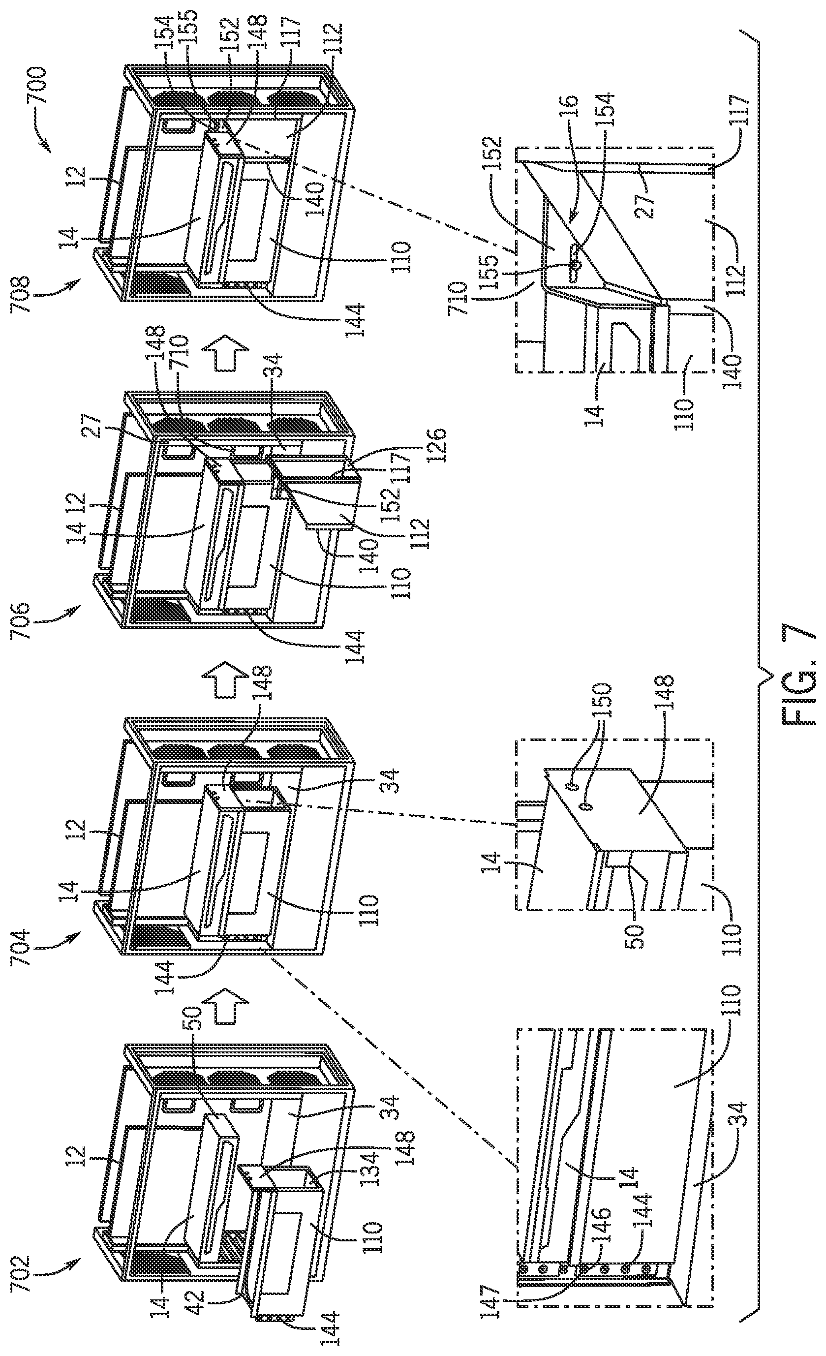 Patent US12610497 Figure 7 – Duct structures for computing devices