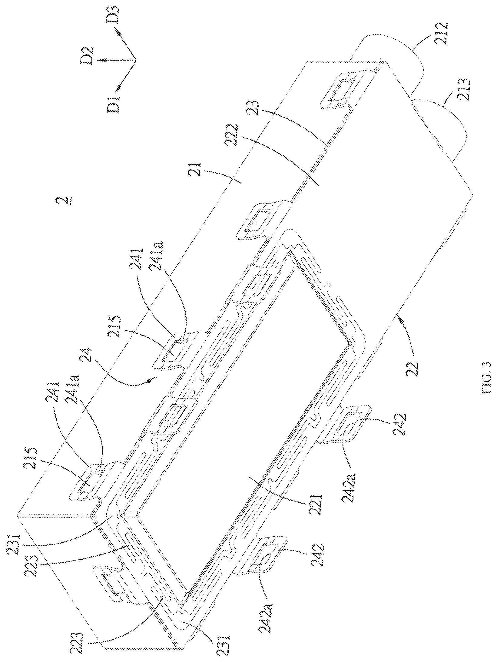 Patent US12610500 Figure 3 – Connector assembly