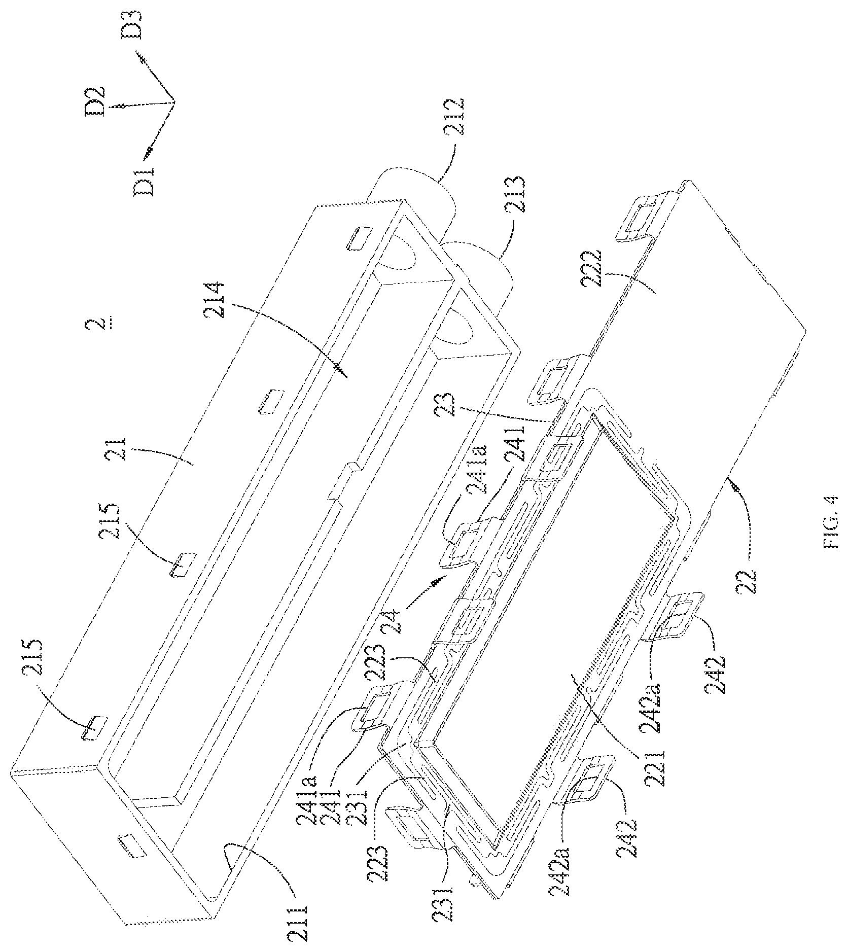 Patent US12610500 Figure 4 – Connector assembly