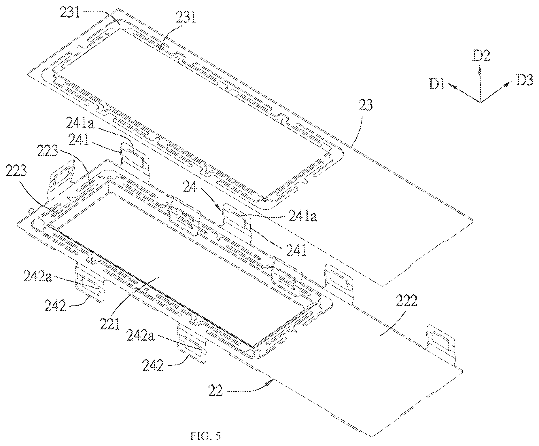 Patent US12610500 Figure 5 – Connector assembly