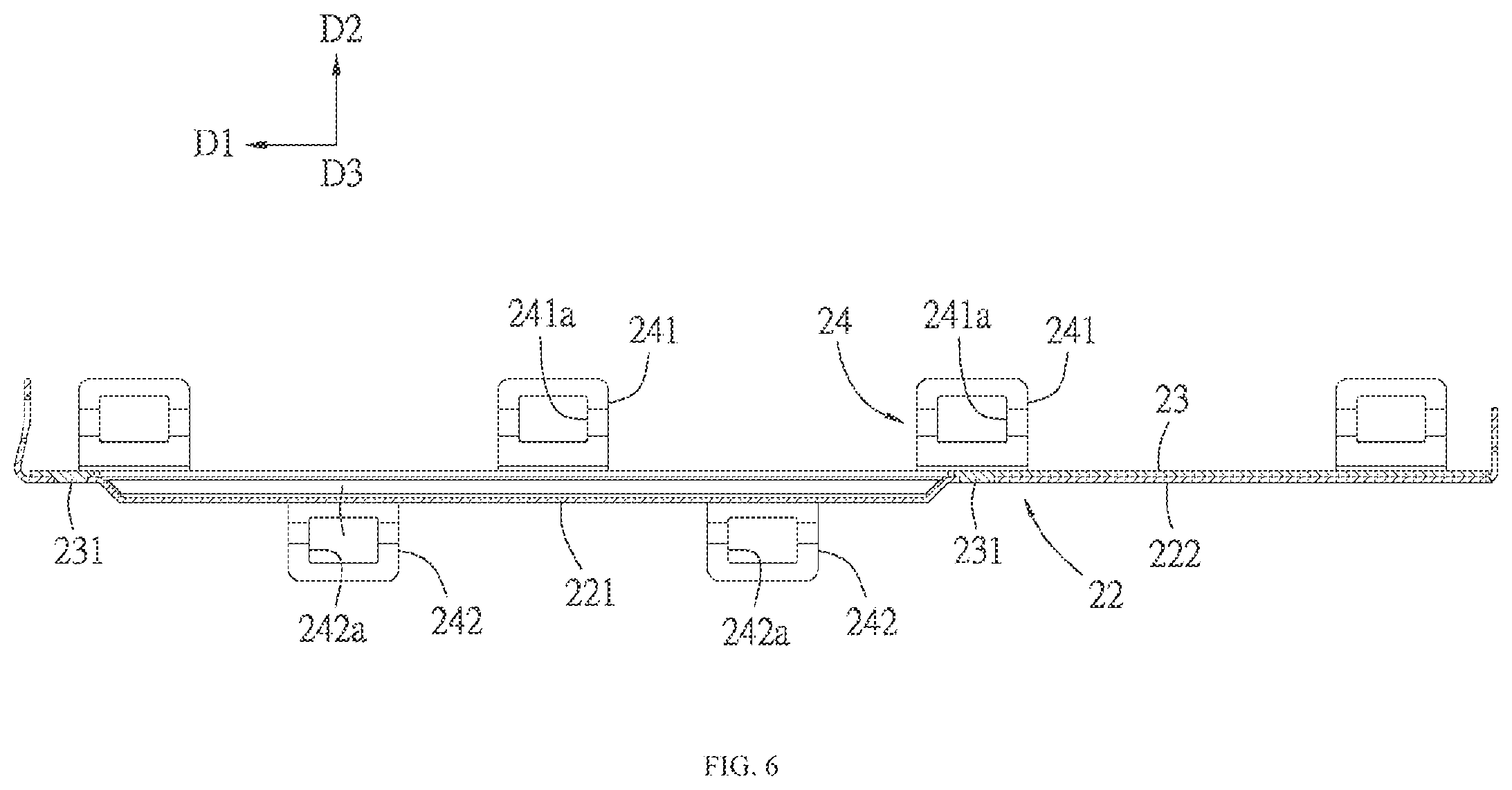 Patent US12610500 Figure 6 – Connector assembly
